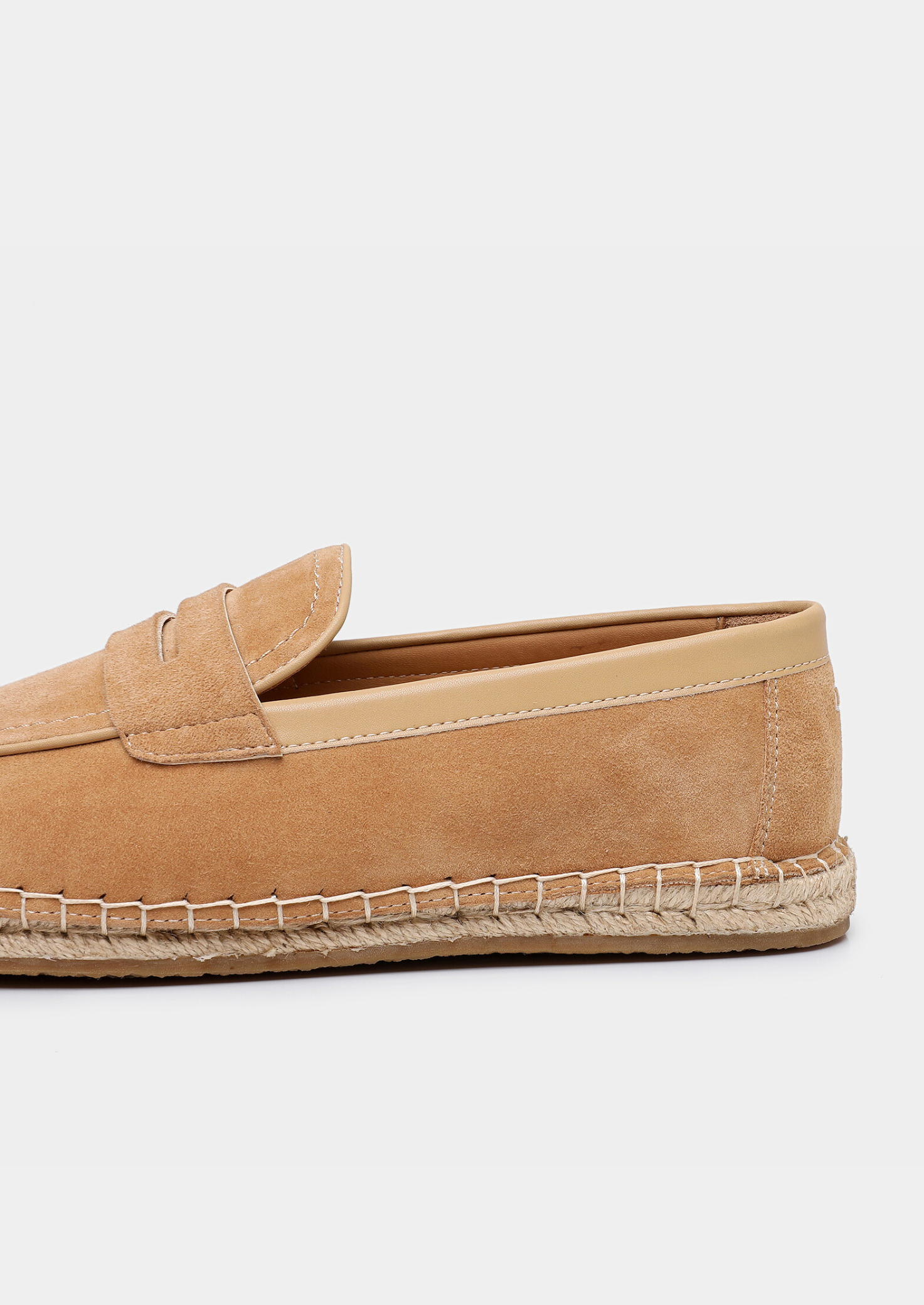 Beige Suede Penny Seaside Espadrilles