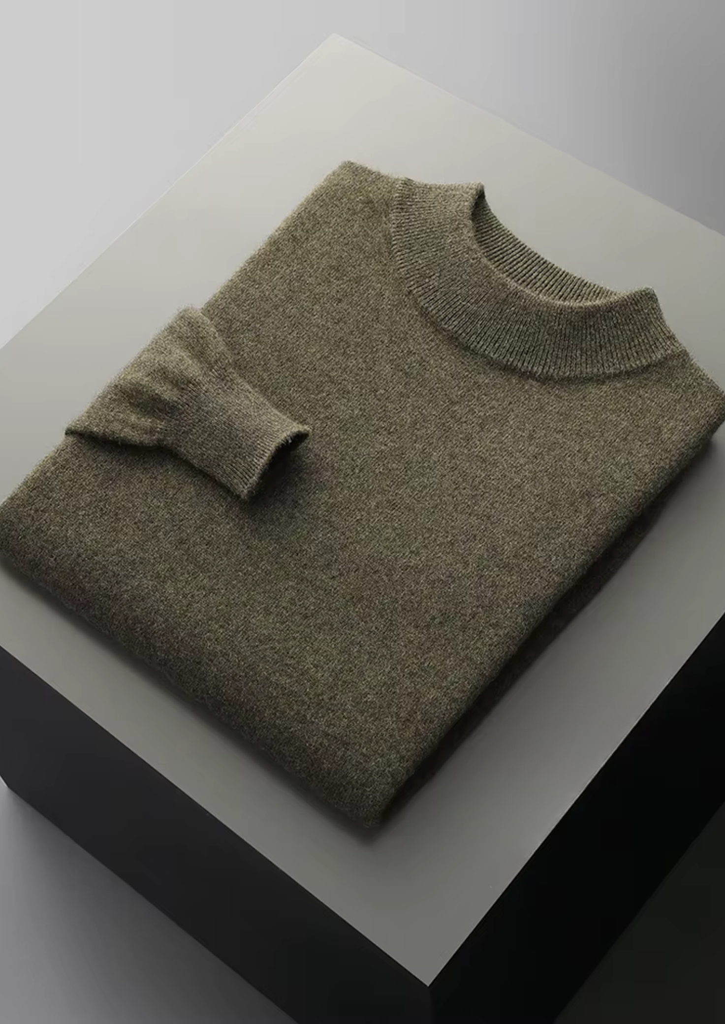 Pure Merino Wool Classic Mockneck