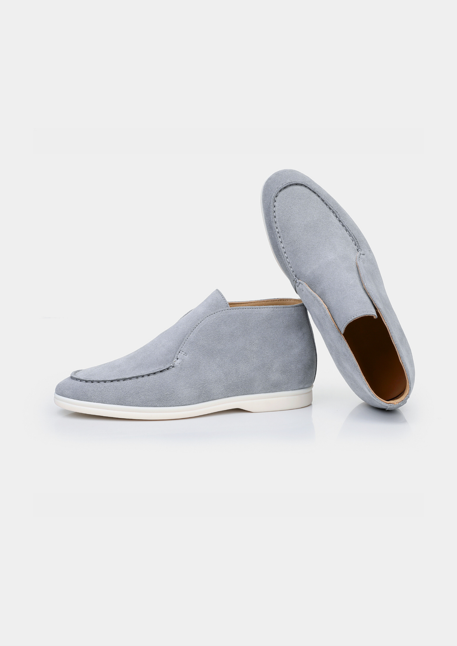 Light Blue Classic Suede City Loafers