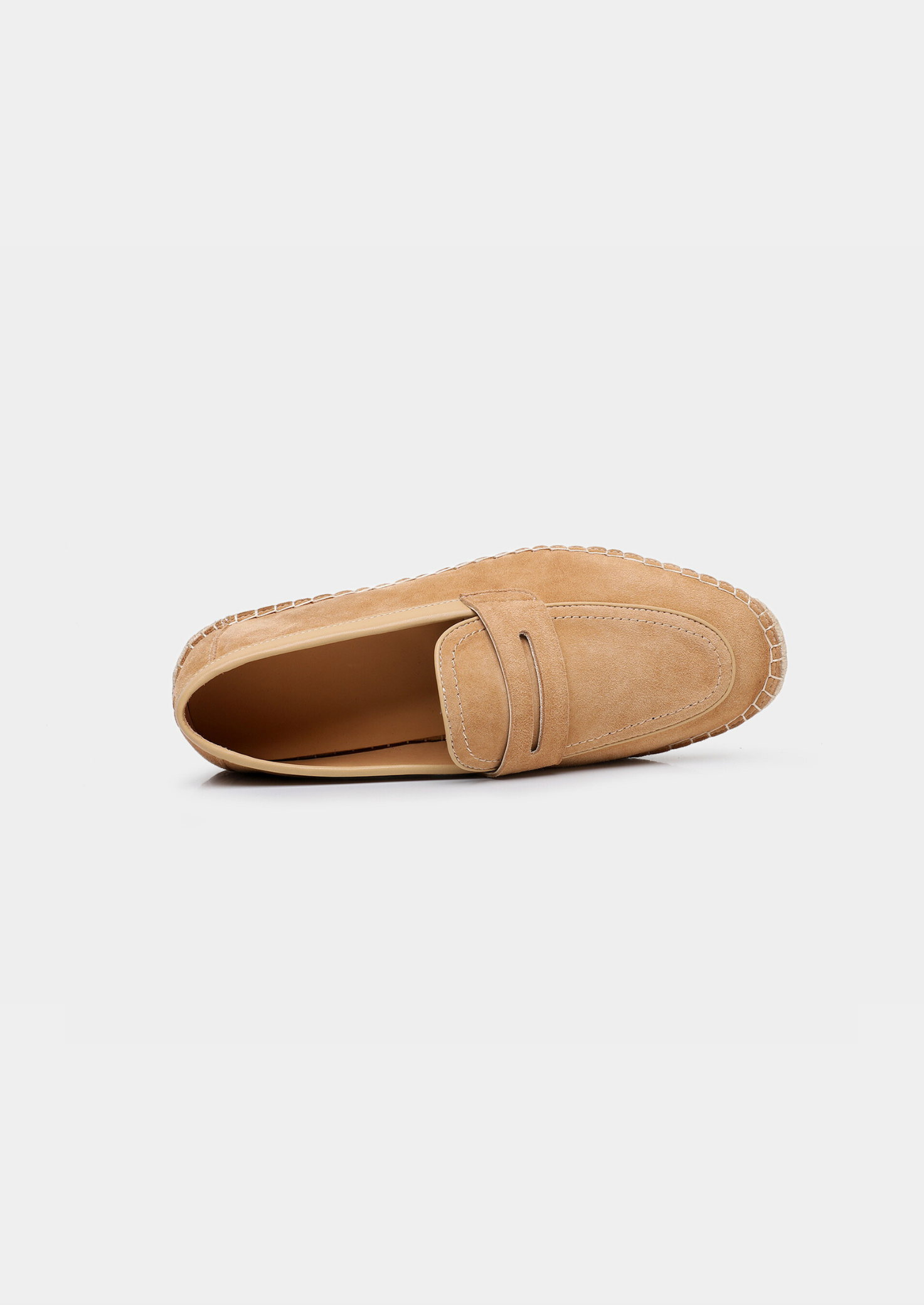 Beige Suede Penny Seaside Espadrilles