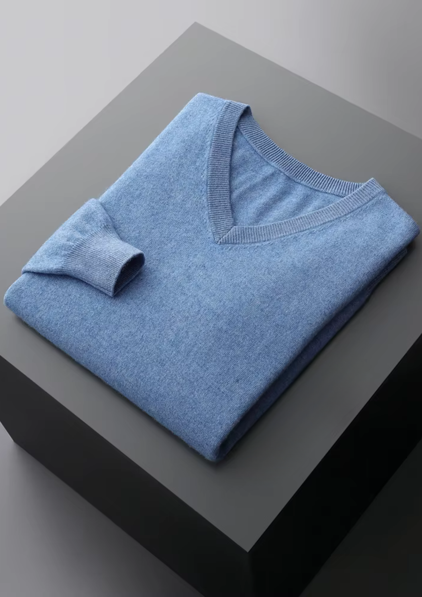 Pure Merino Wool Classic V-Neck Sweater