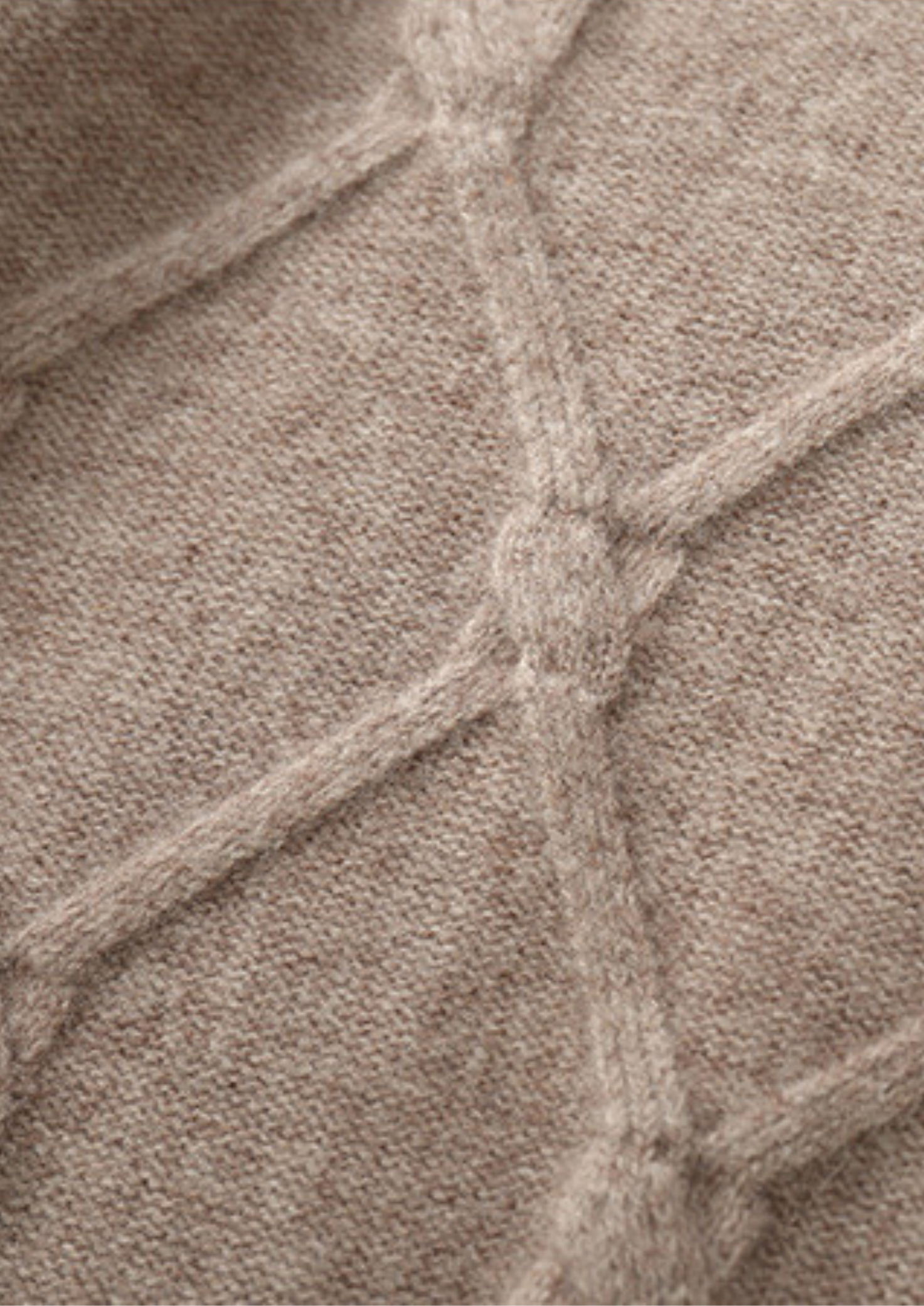 Pure Merino Wool Cable Crewneck