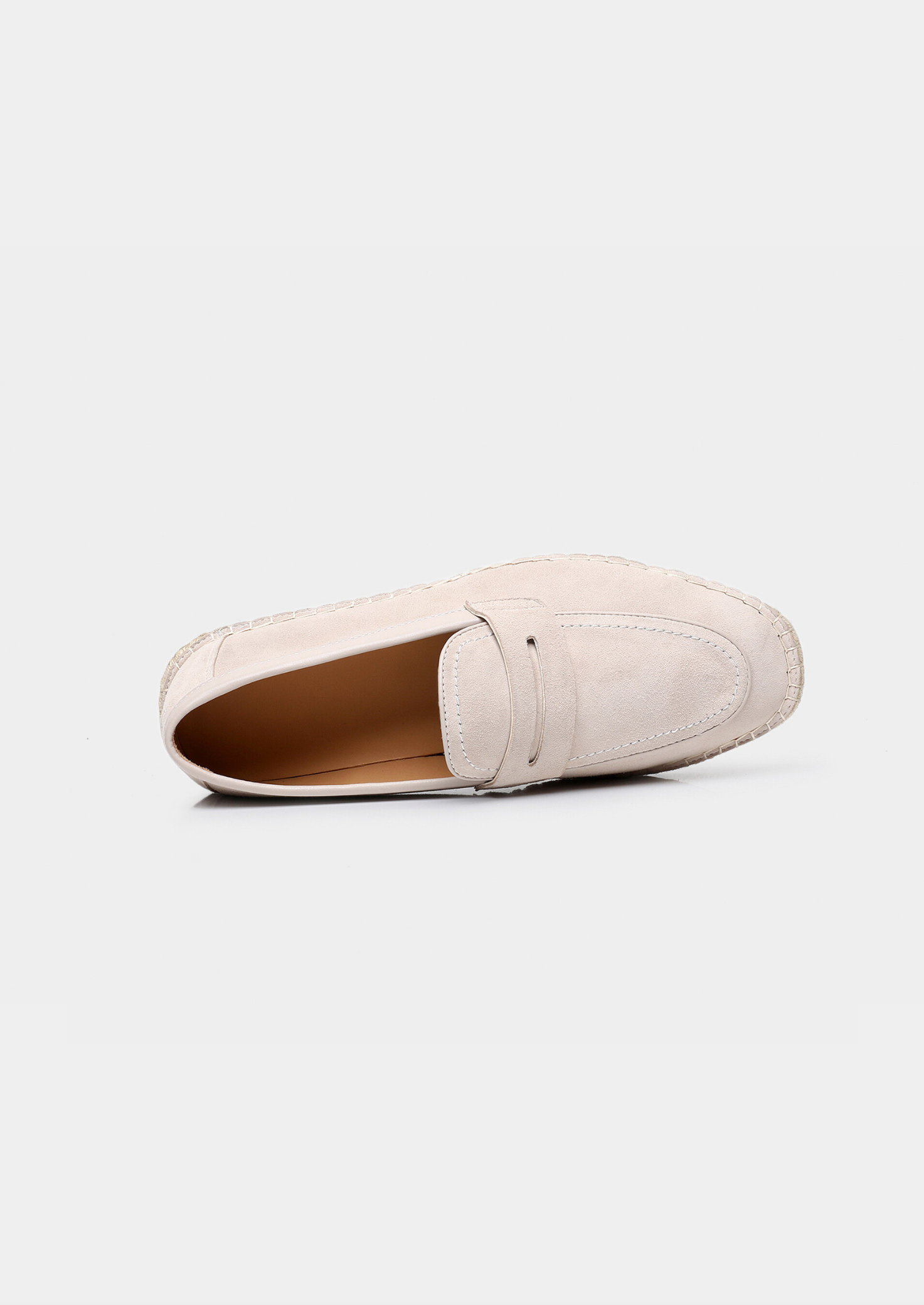 Off White Suede Penny Seaside Espadrilles