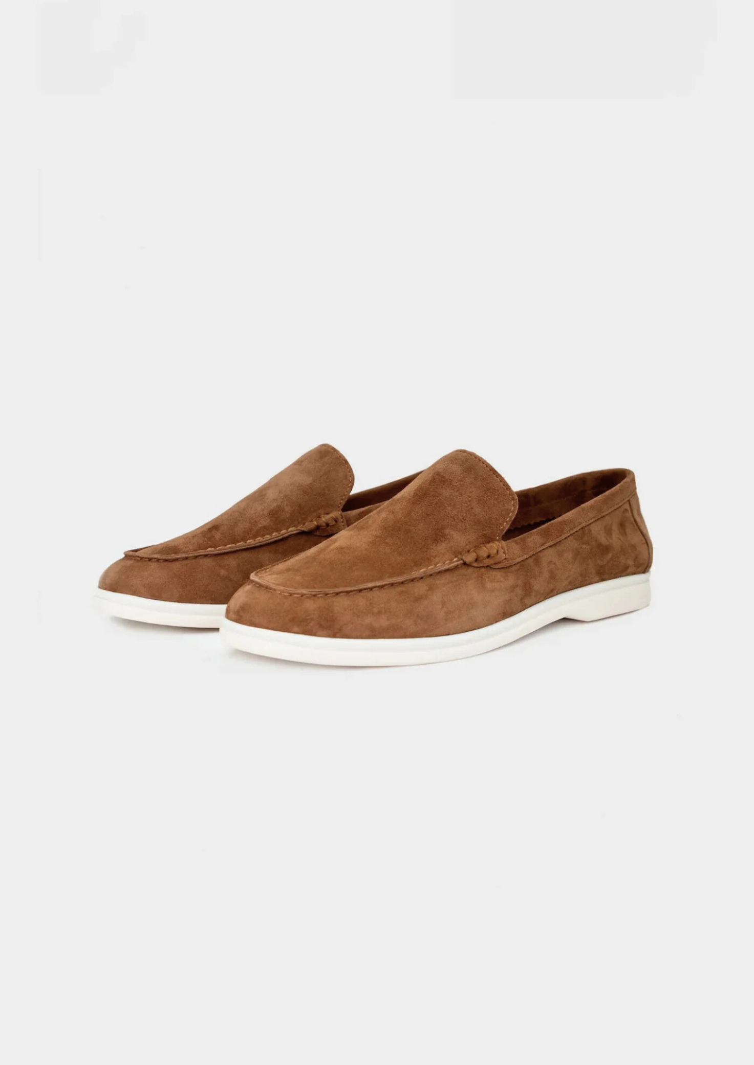 Caramel Classic Suede Loafers