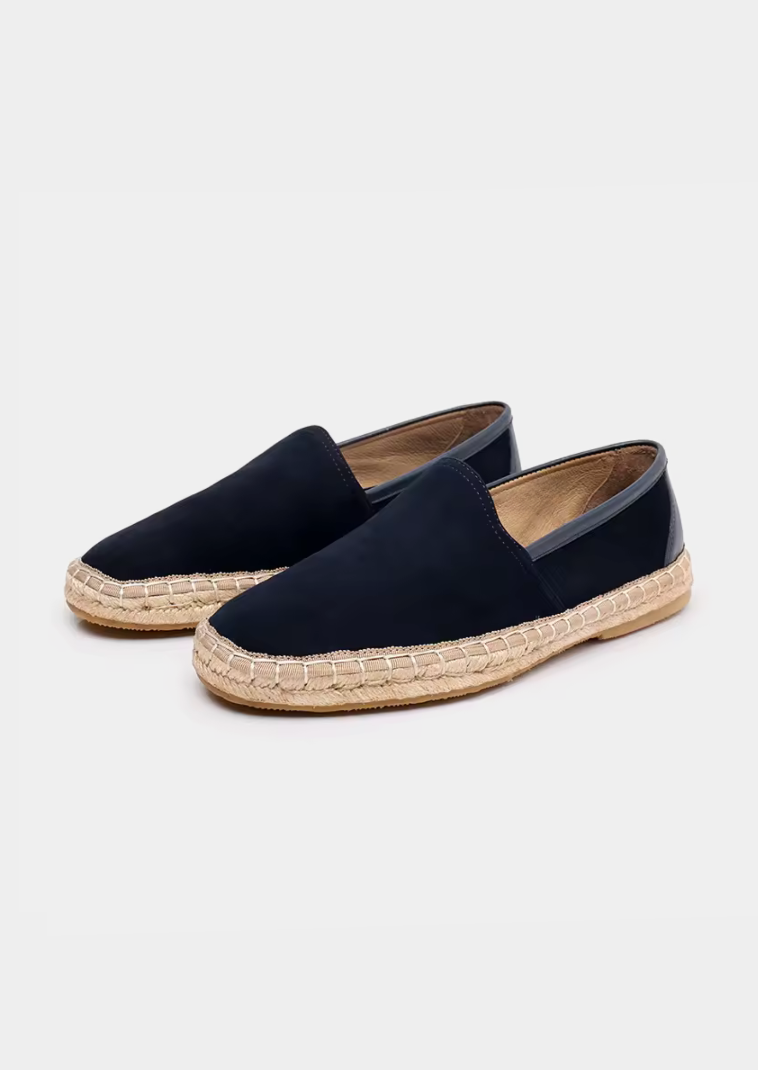 Navy Blue Suede Seaside Espadrilles