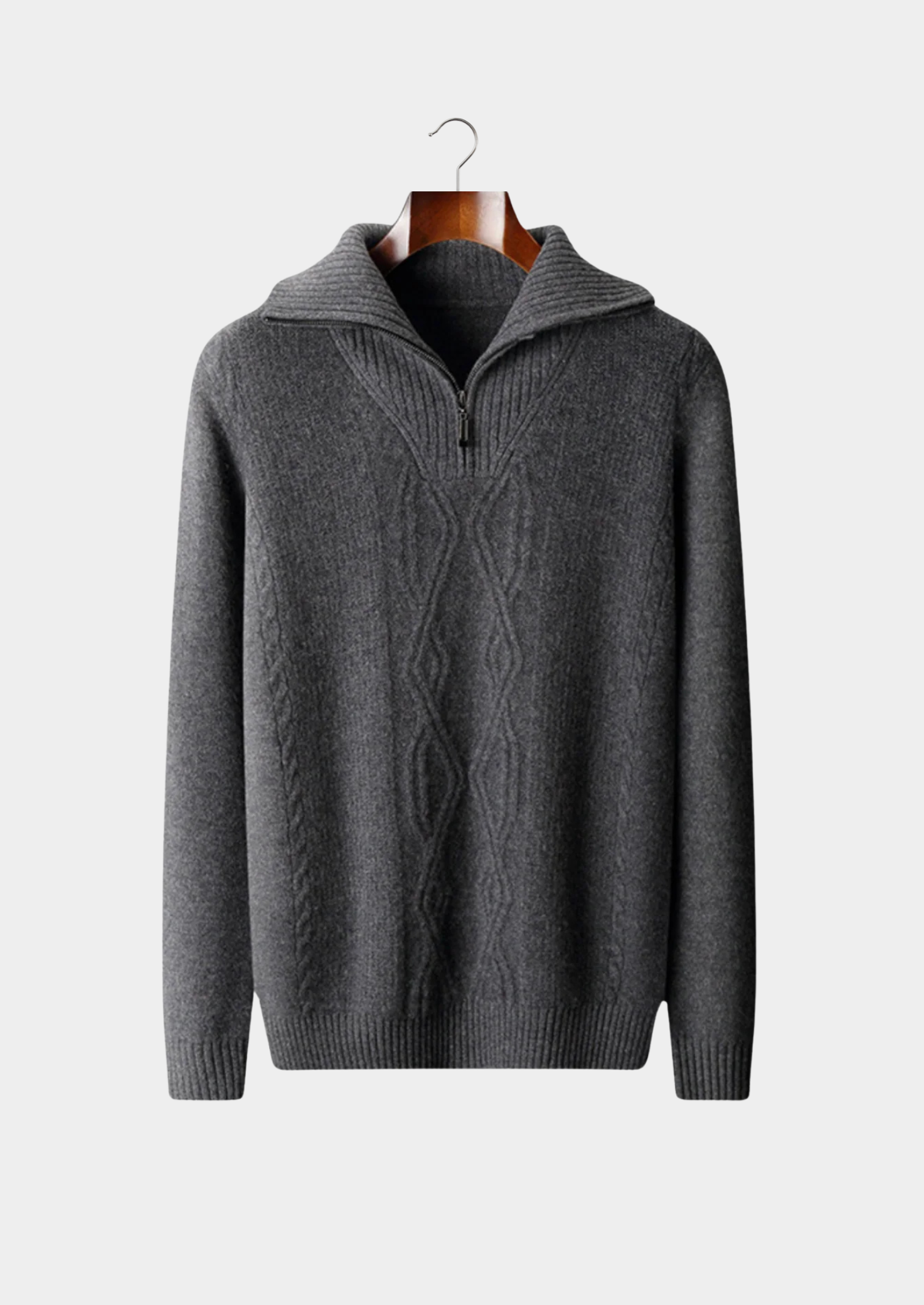 Pure Merino Wool Half Zip Sweater