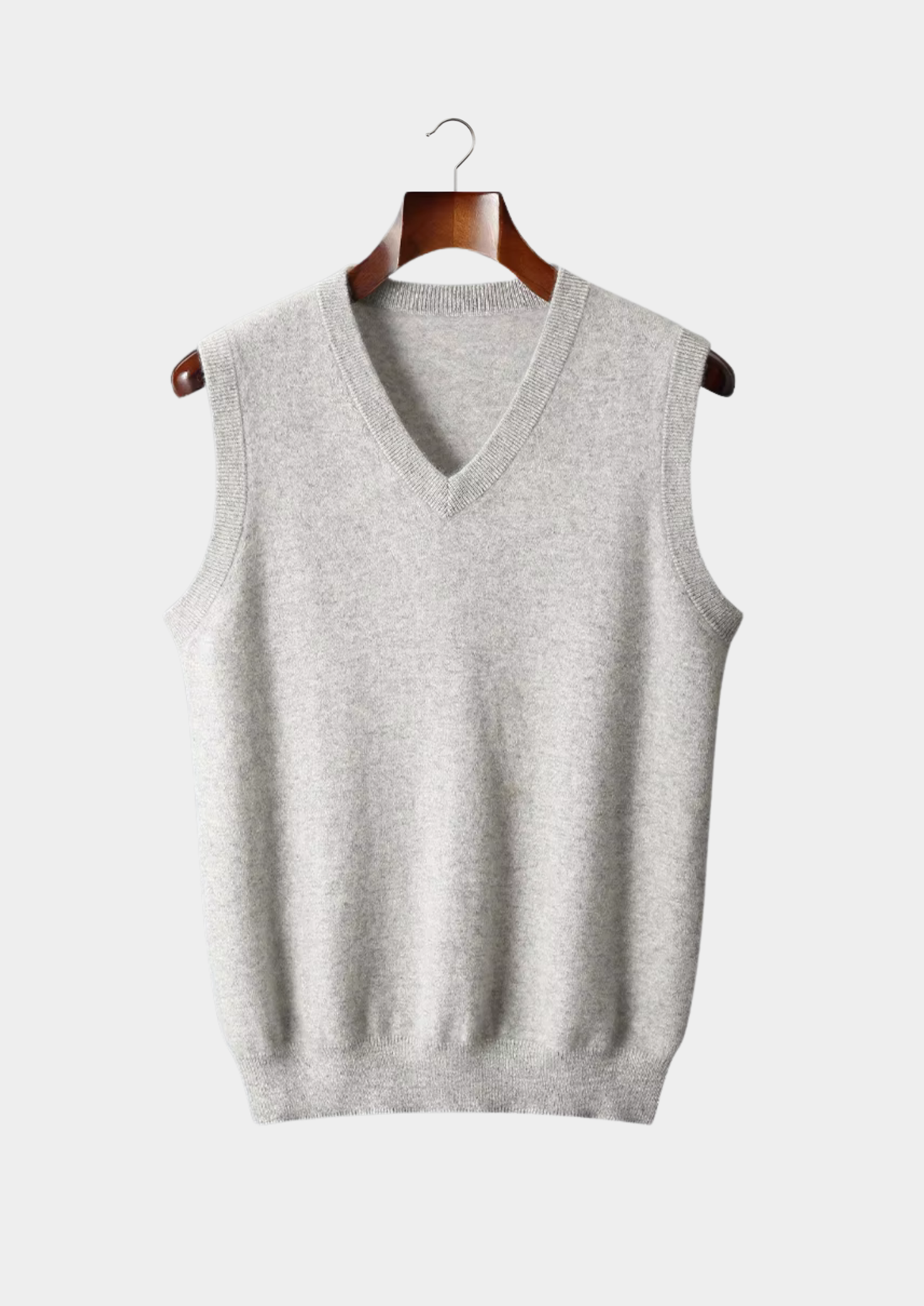 Pure Merino Wool V-Neck Vest