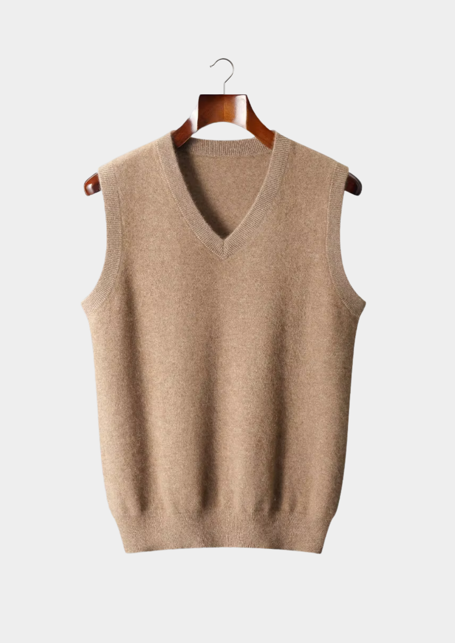 Pure Merino Wool V-Neck Vest