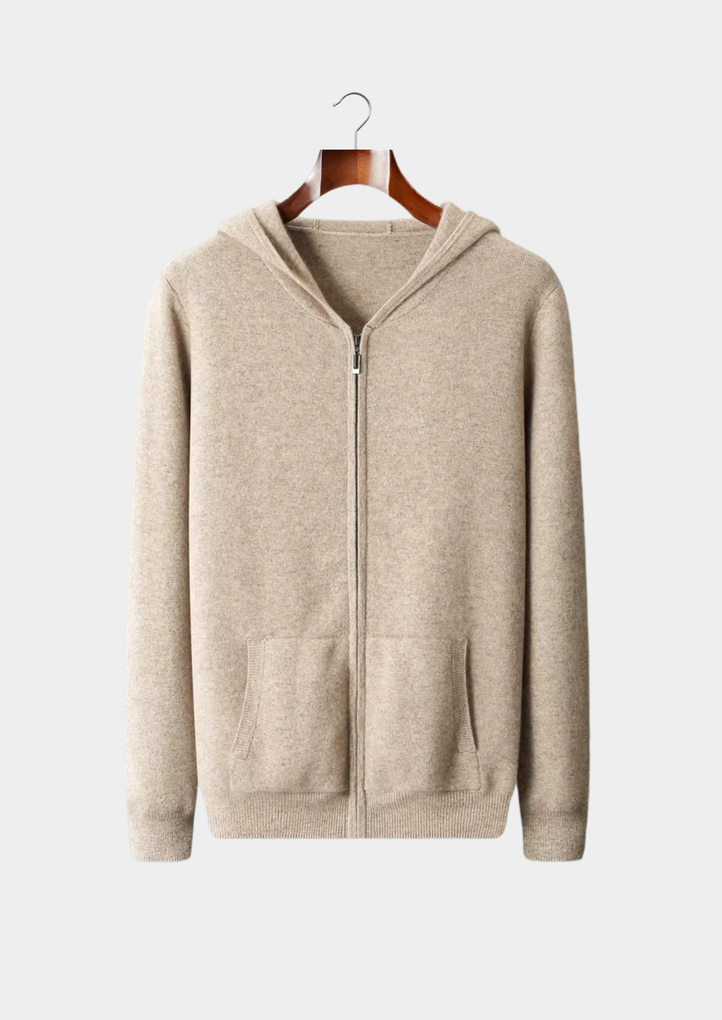 Pure Merino Wool Zipper Hoodie