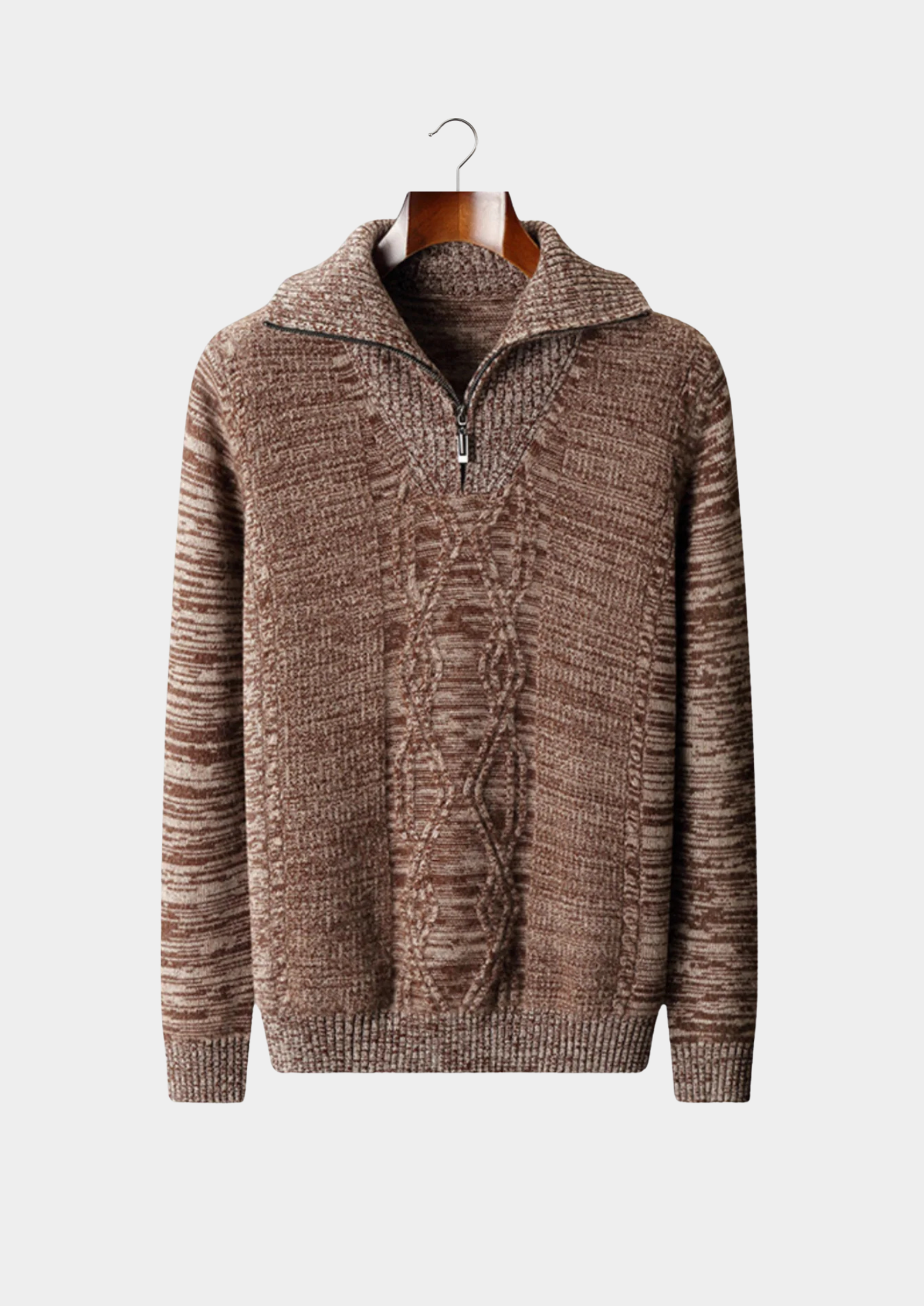 Pure Merino Wool Half Zip Sweater