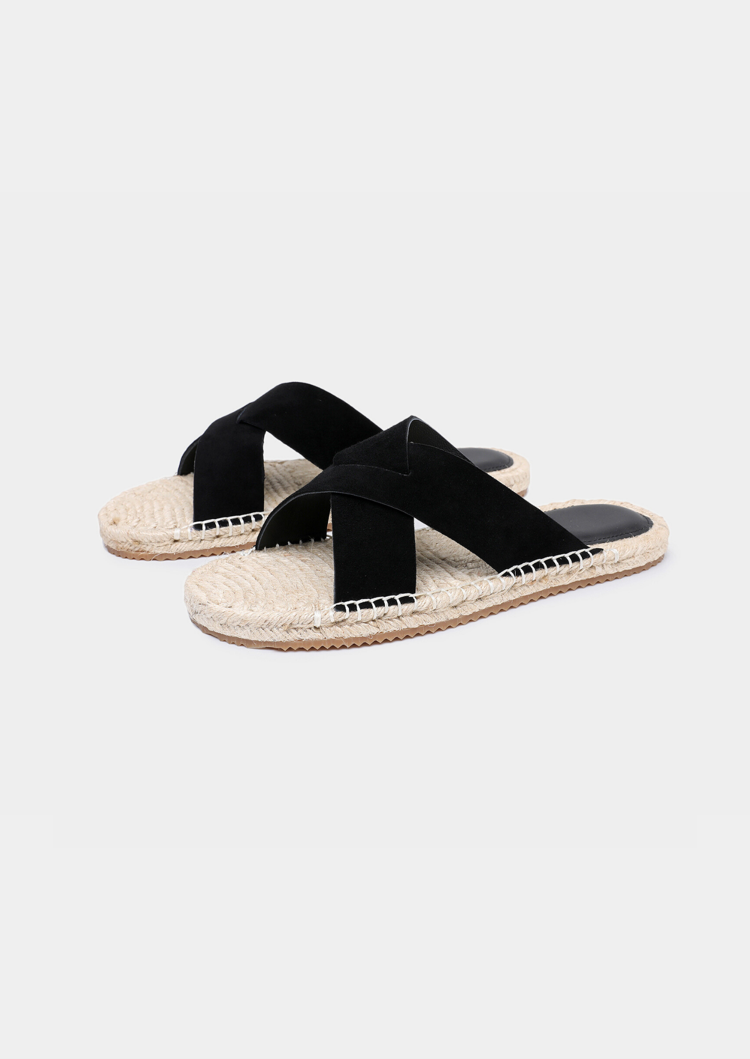 Black Suede Beachside Sandal