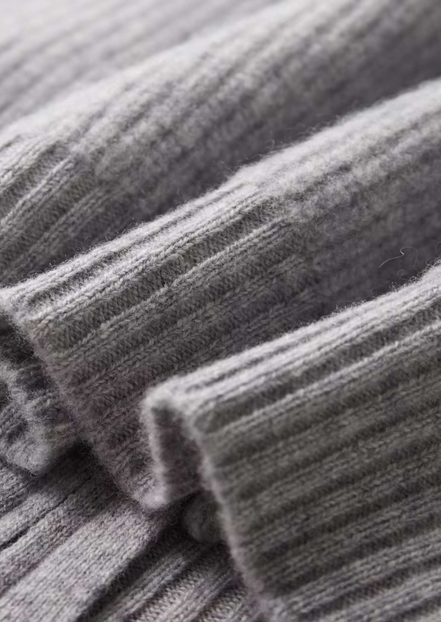 Pure Merino Wool Ribbed Cardigan