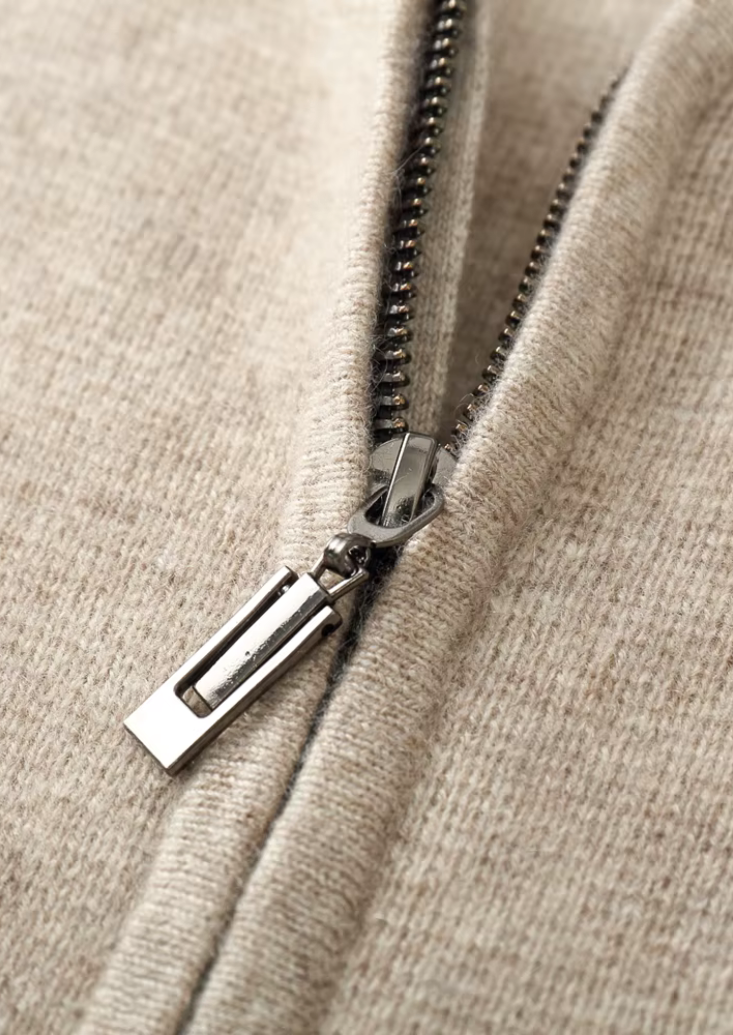 Pure Merino Wool Zipper Hoodie