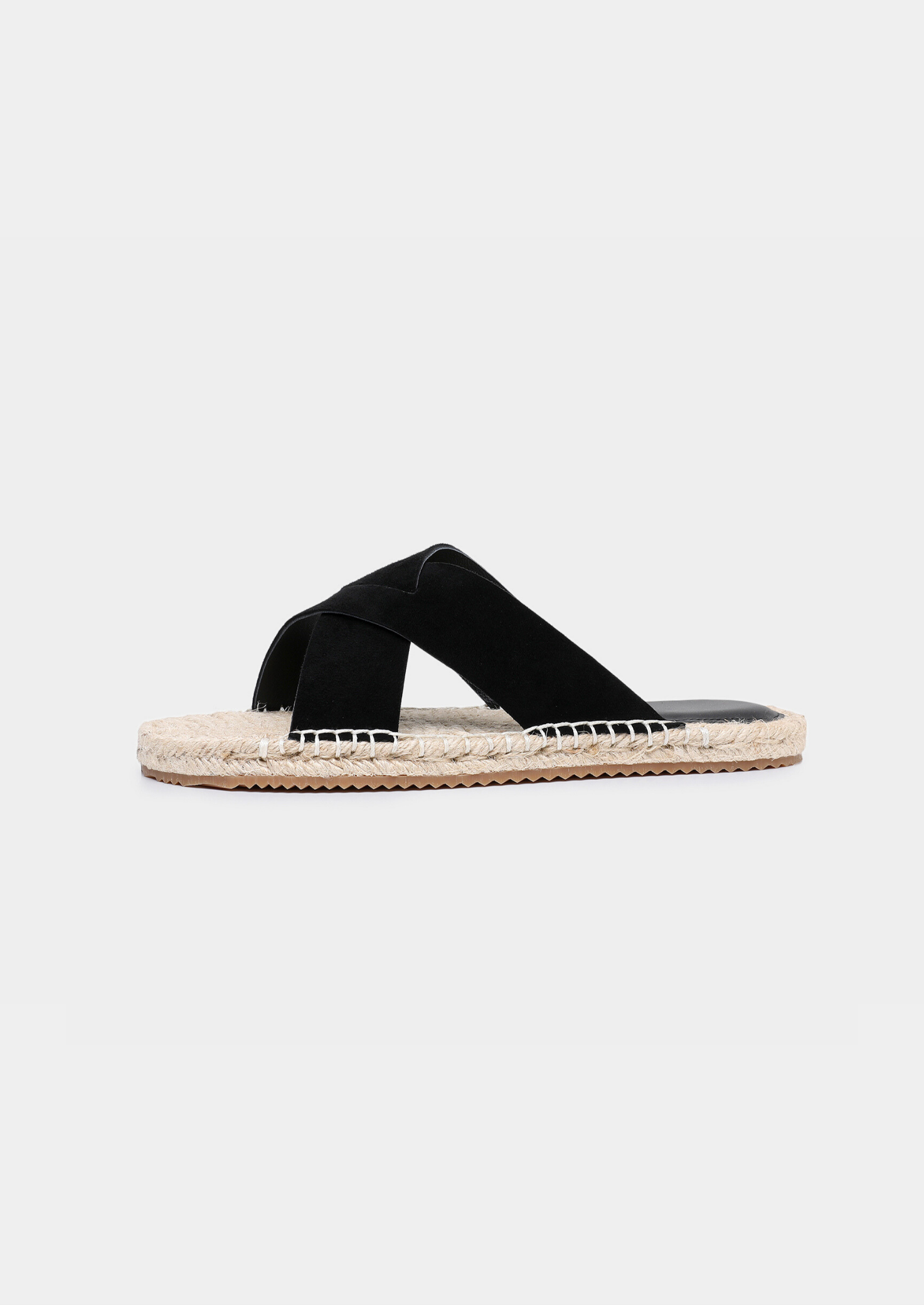 Black Suede Beachside Sandal