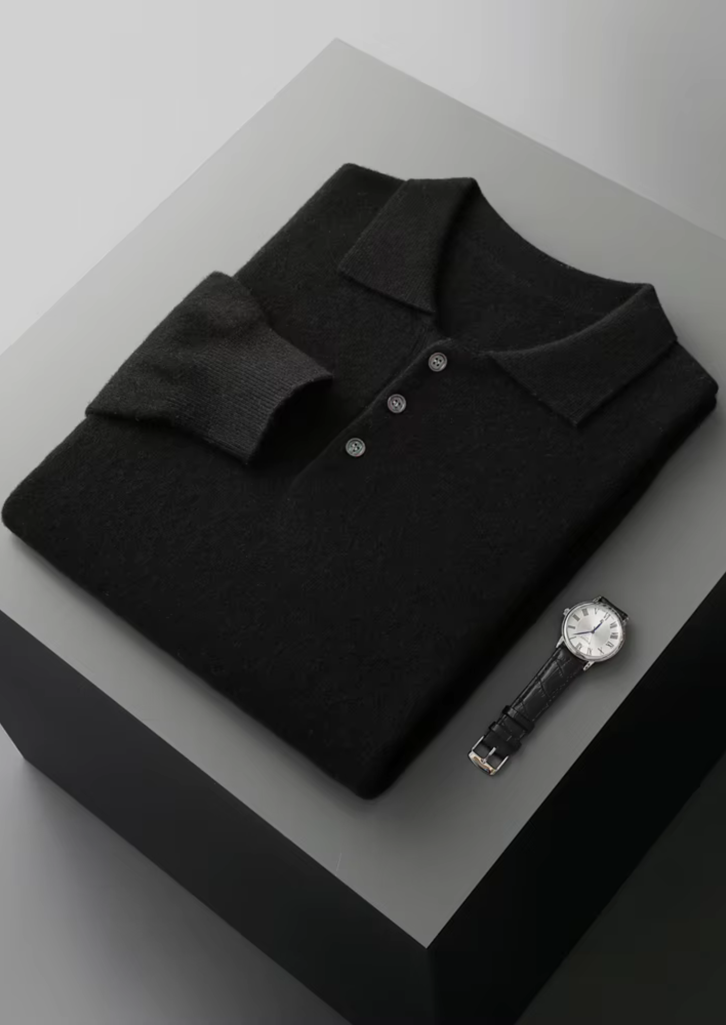 Pure Merino Wool Classic Sweater Polo