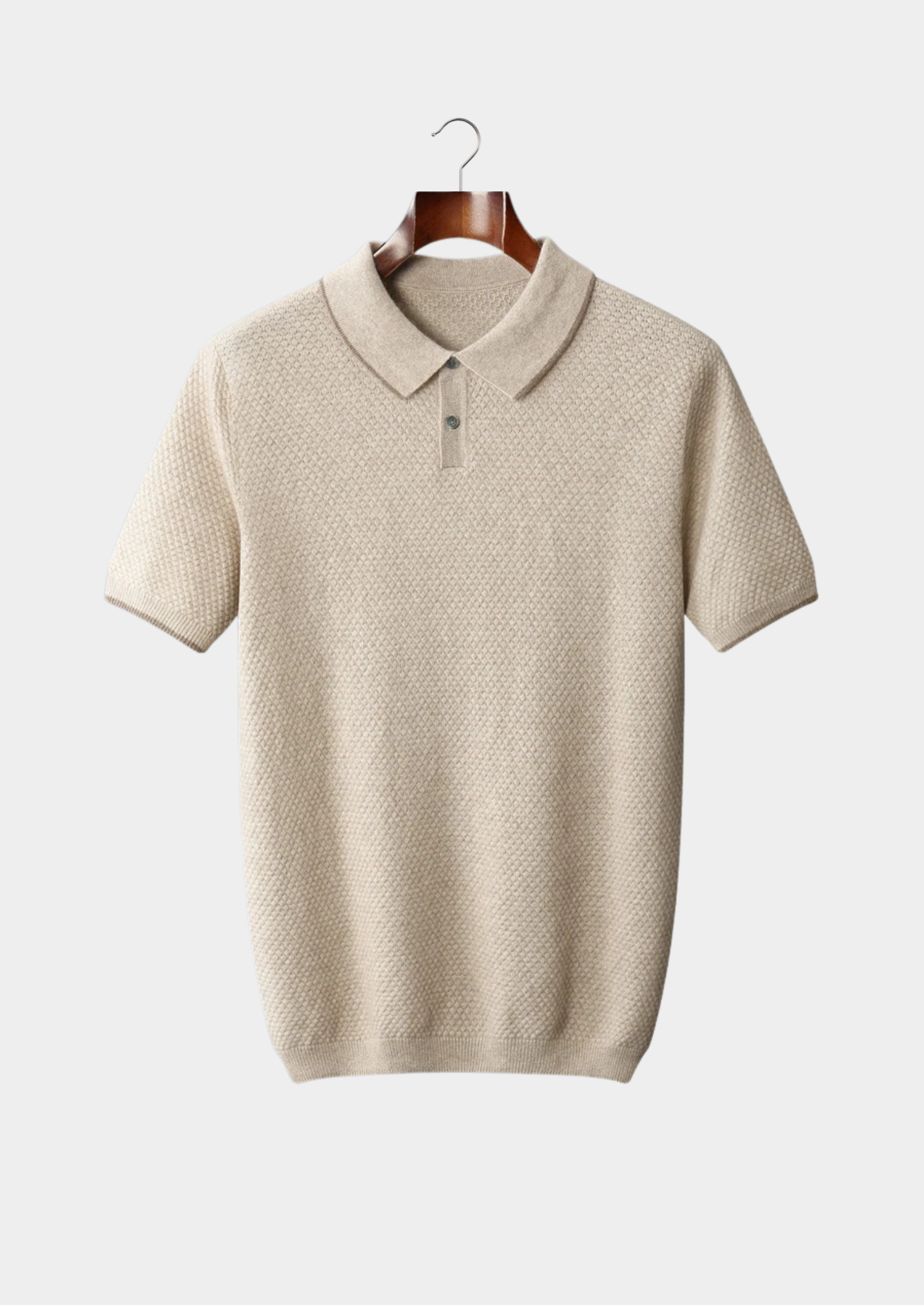 Cashmere Two-Tone Polo