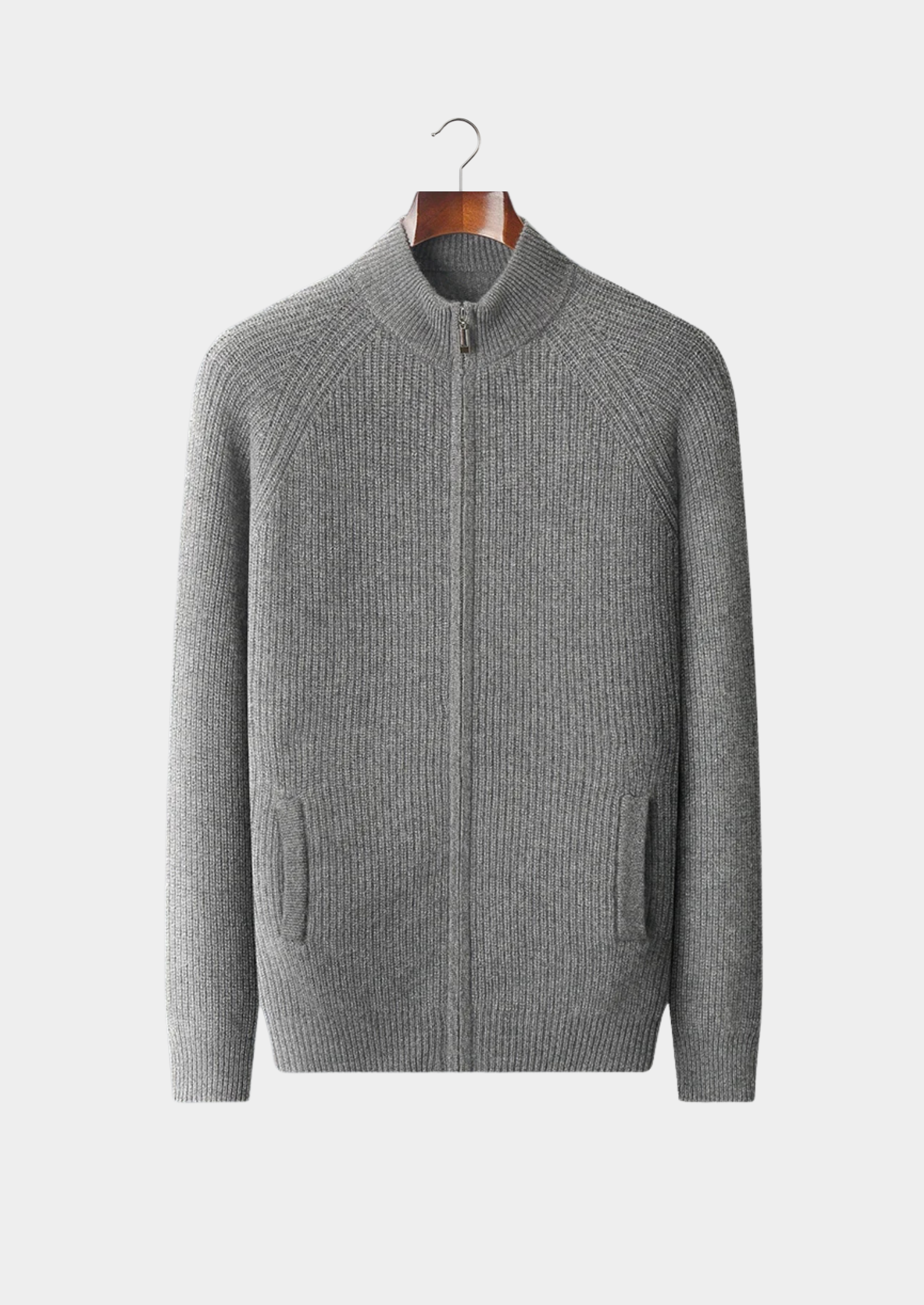 Cashmere Ribbed Cardigan