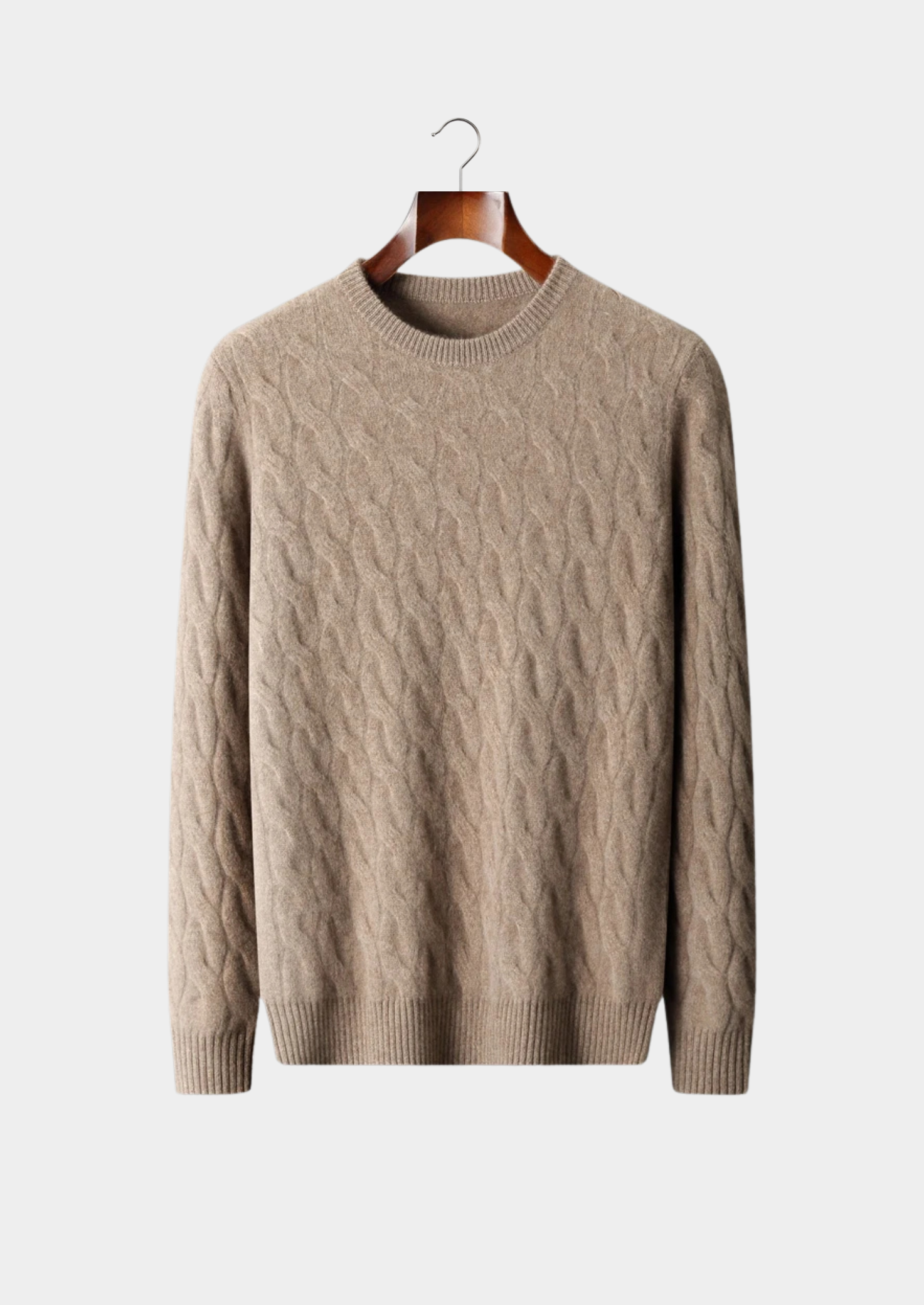 Cashmere Cable Crewneck