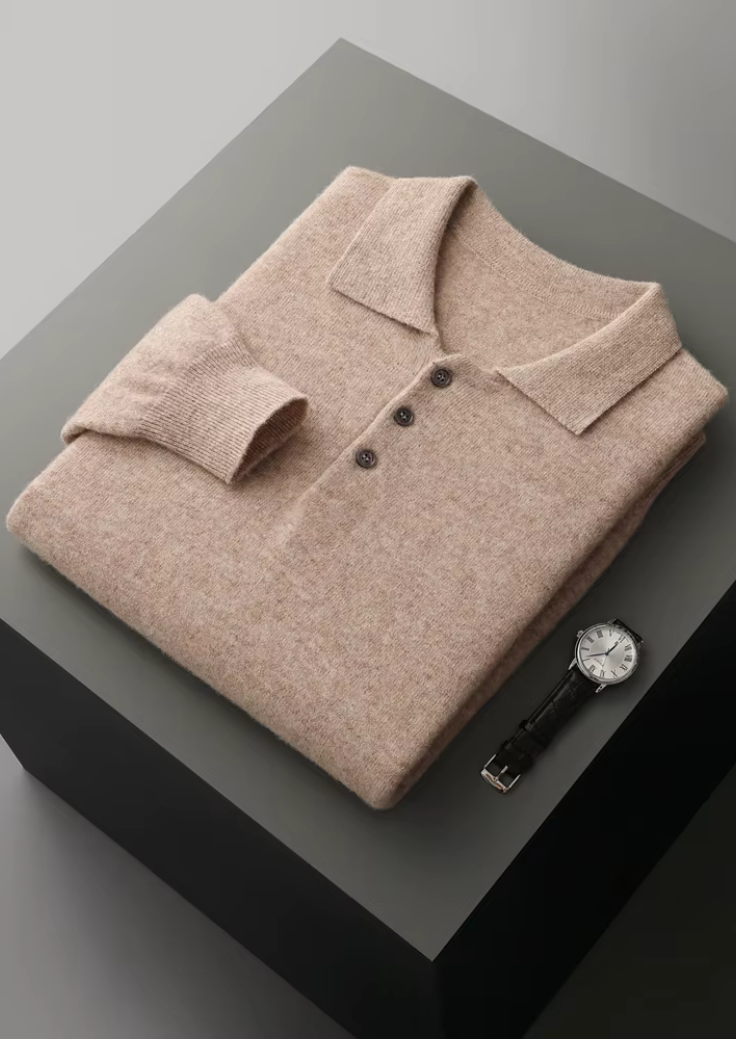 Pure Merino Wool Classic Sweater Polo