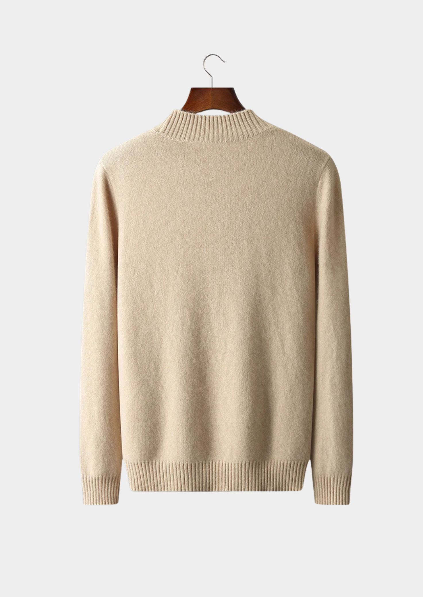 Pure Merino Wool Jacquard Mockneck