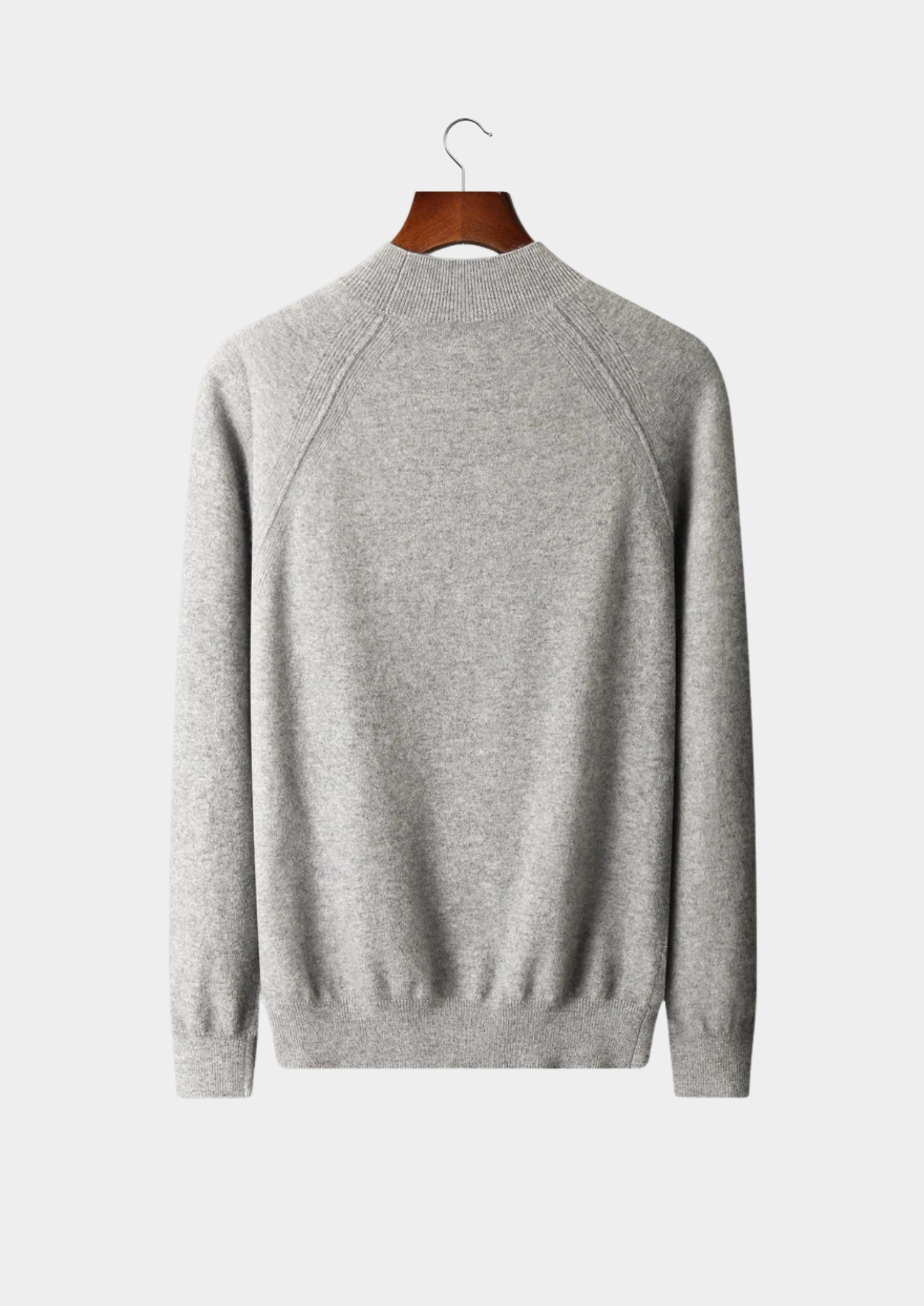 Pure Merino Wool Raglan Mockneck