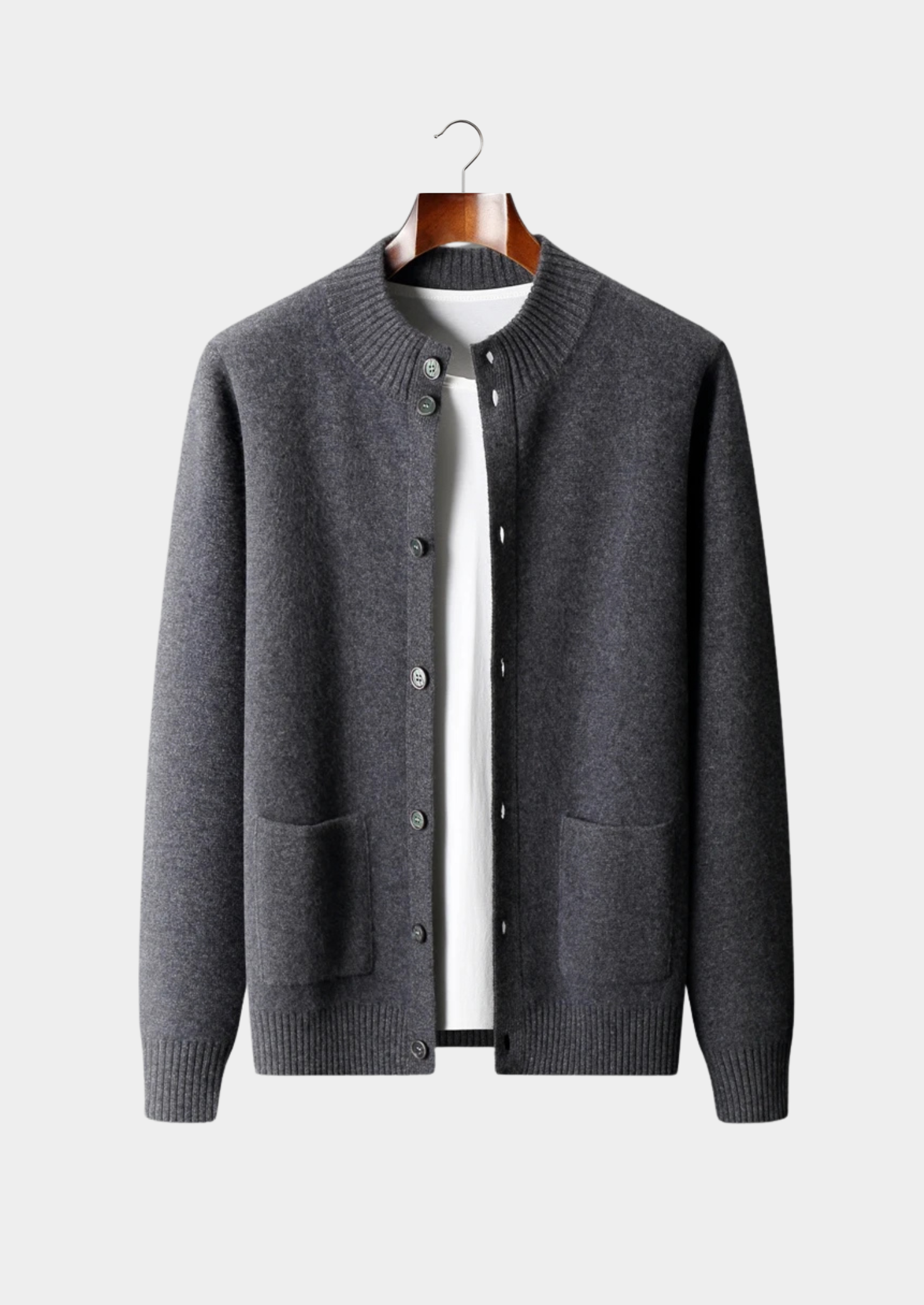 Cashmere Button Cardigan