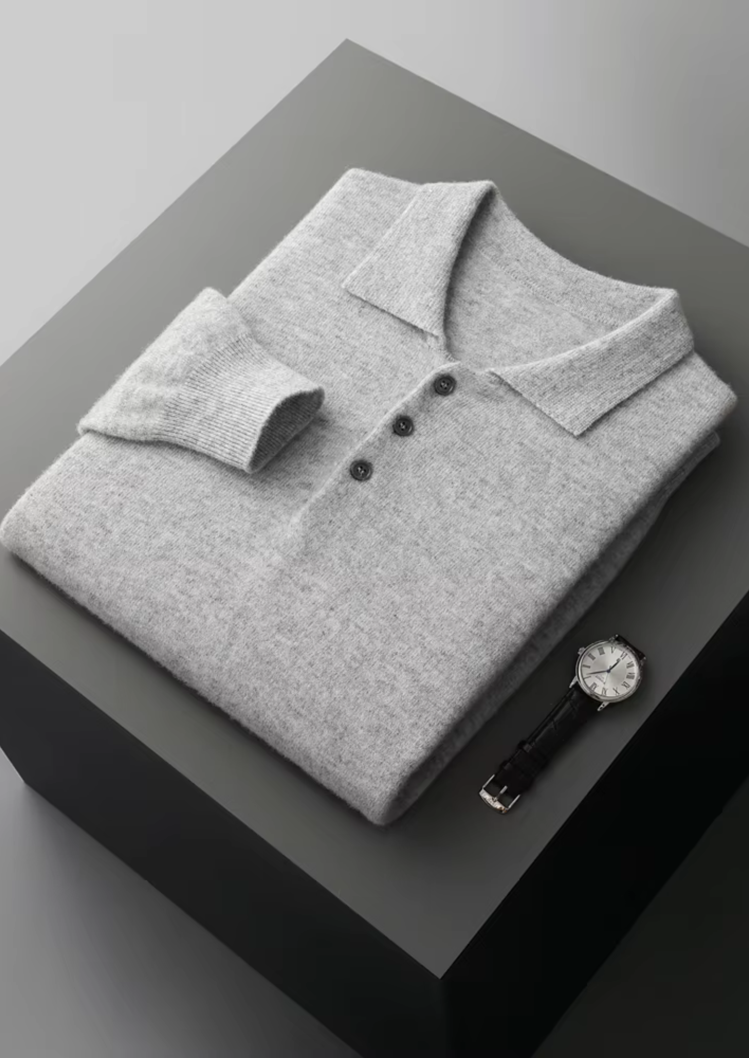 Pure Merino Wool Classic Sweater Polo