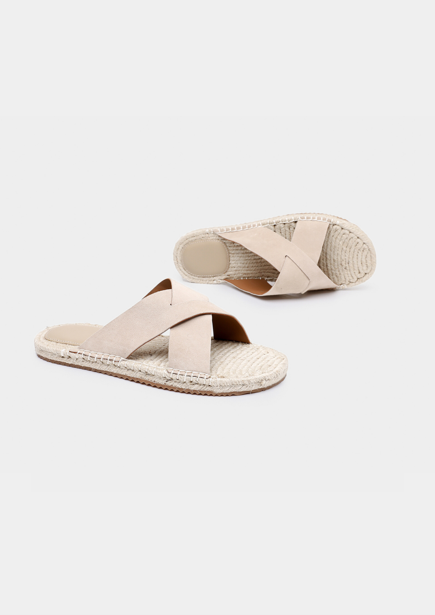 Off White Suede Beachside Sandal