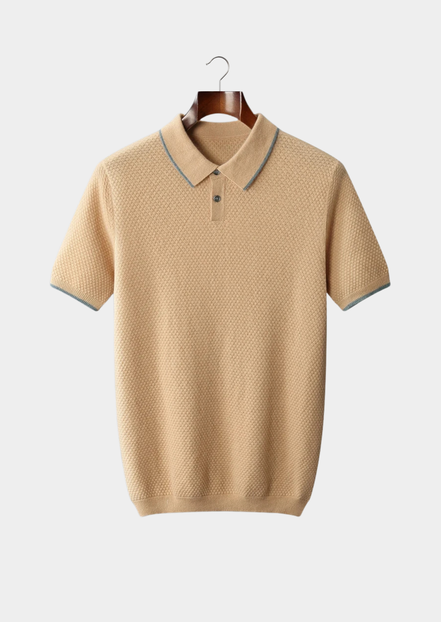 Cashmere Two-Tone Polo