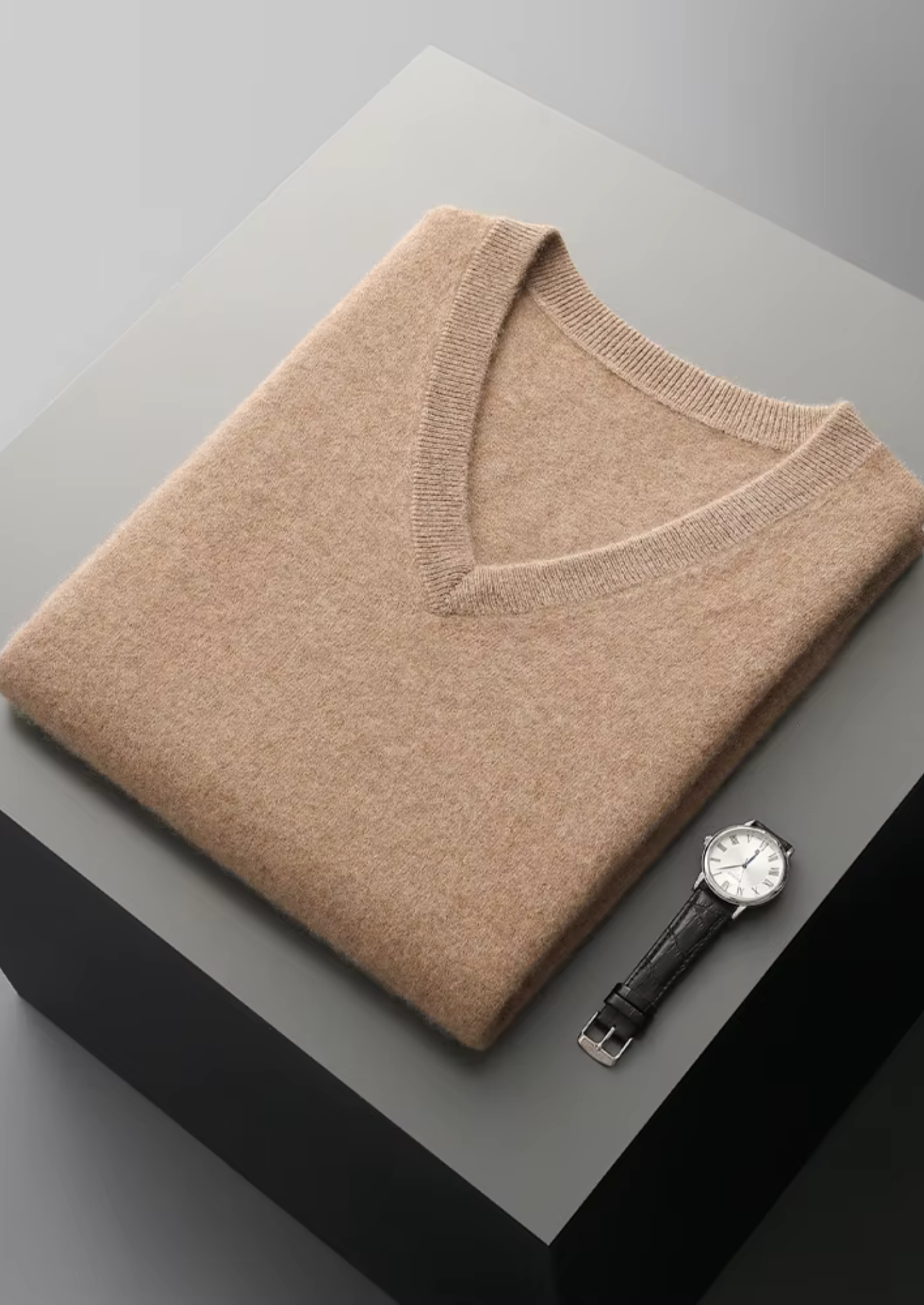 Pure Merino Wool V-Neck Vest