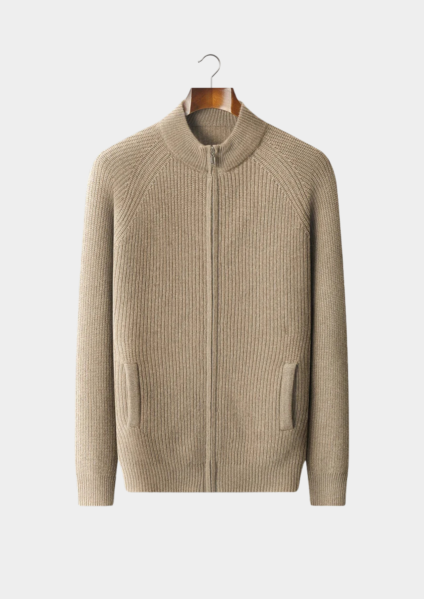 Cashmere Ribbed Cardigan