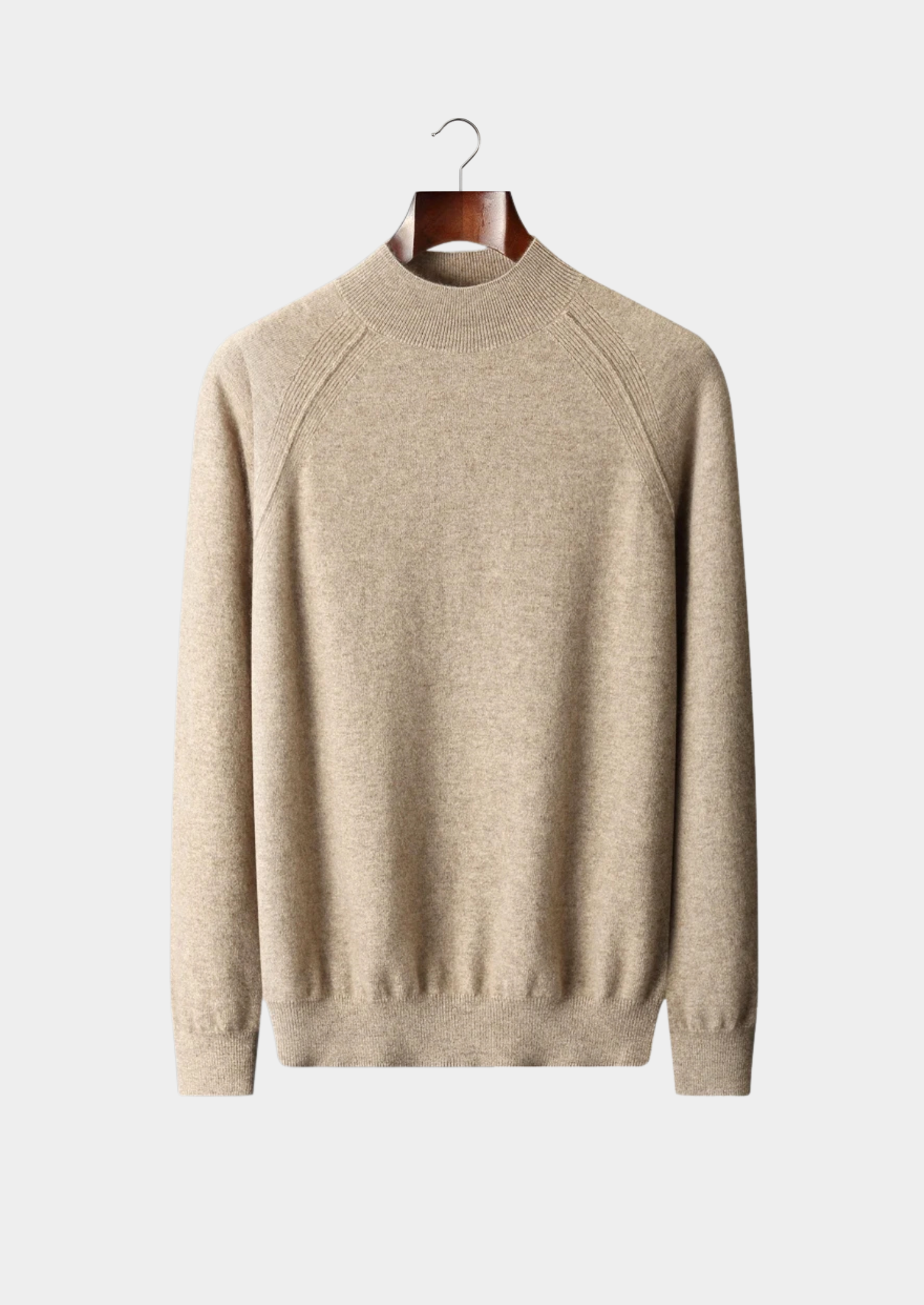 Pure Merino Wool Raglan Mockneck