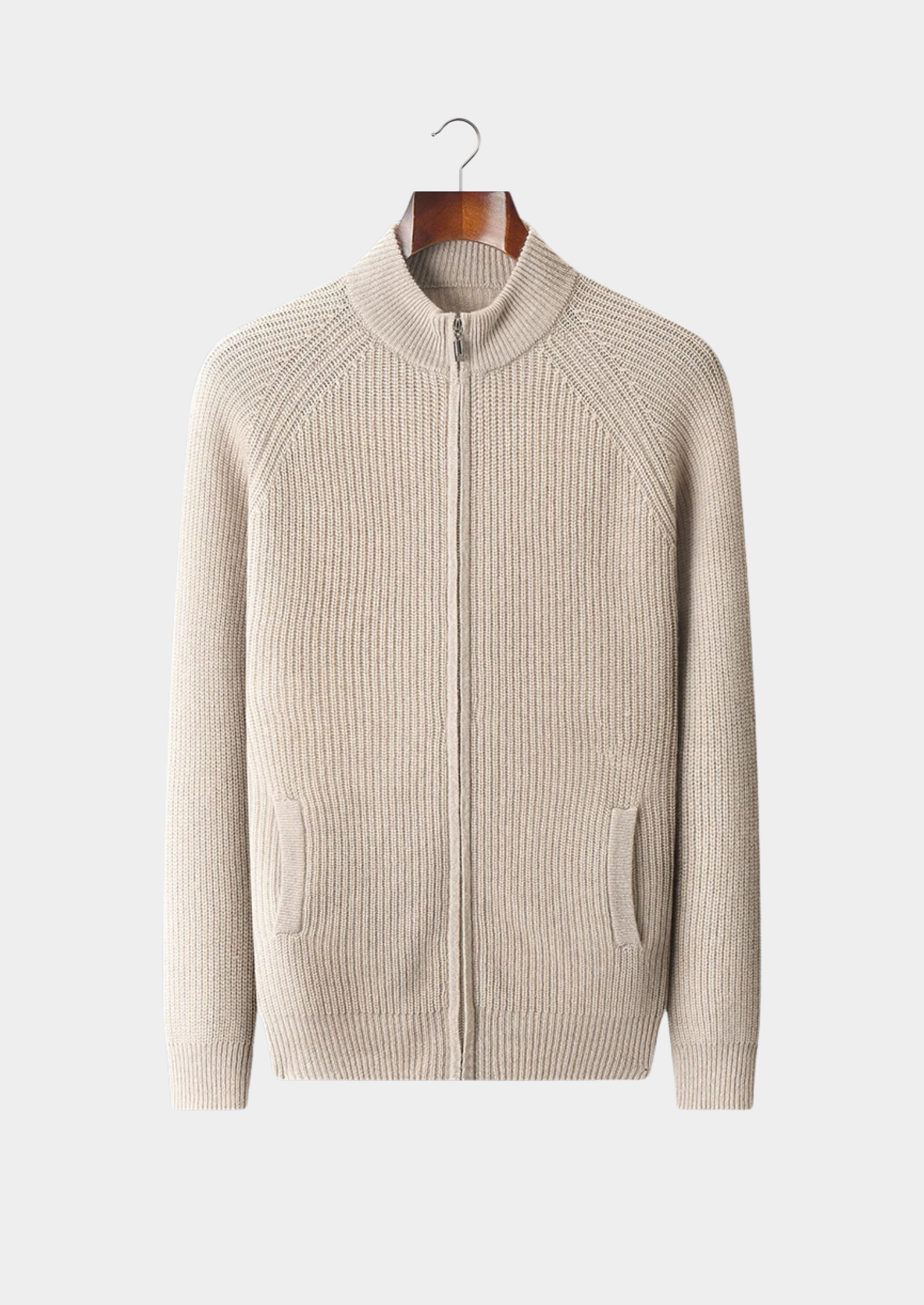 Cashmere Ribbed Cardigan