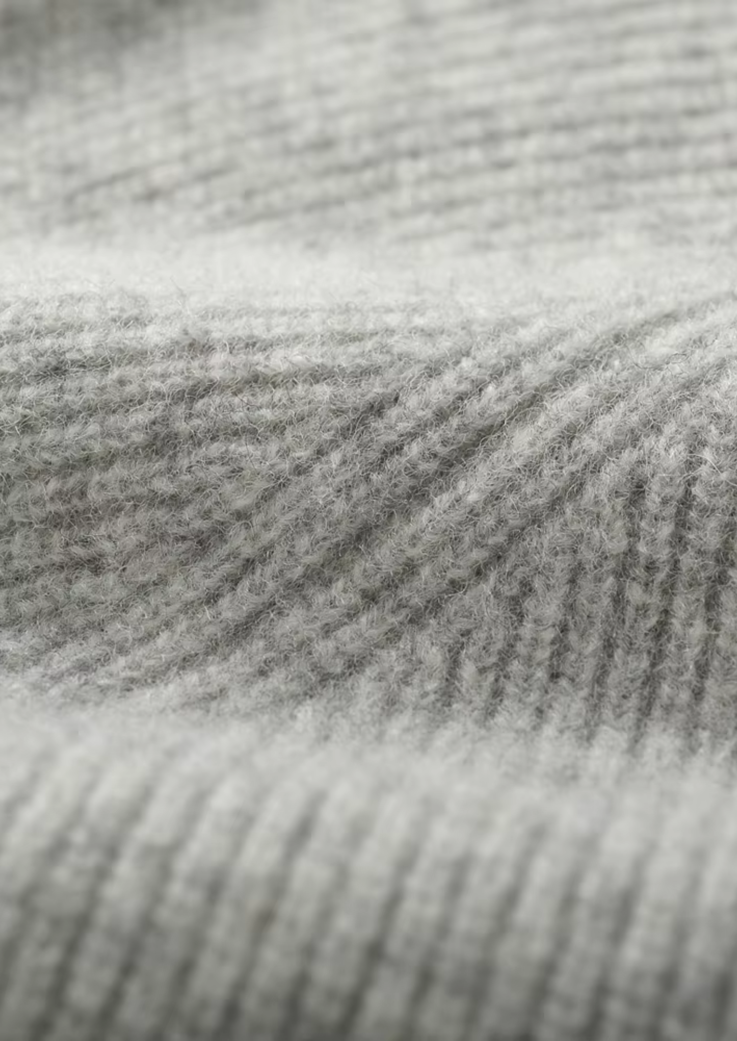 Pure Merino Wool Ribbed Zip Hoodie