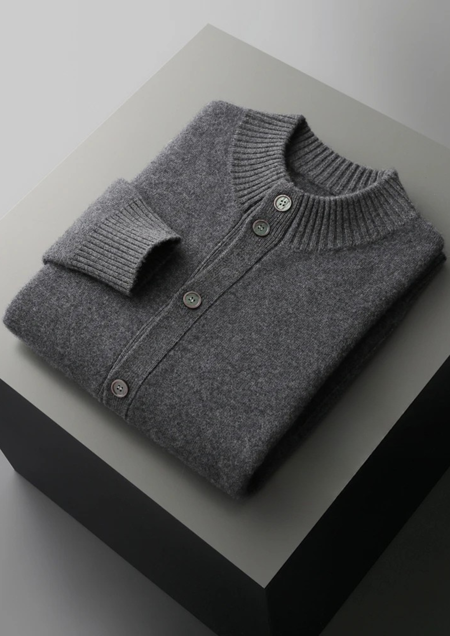 Cashmere Button Cardigan