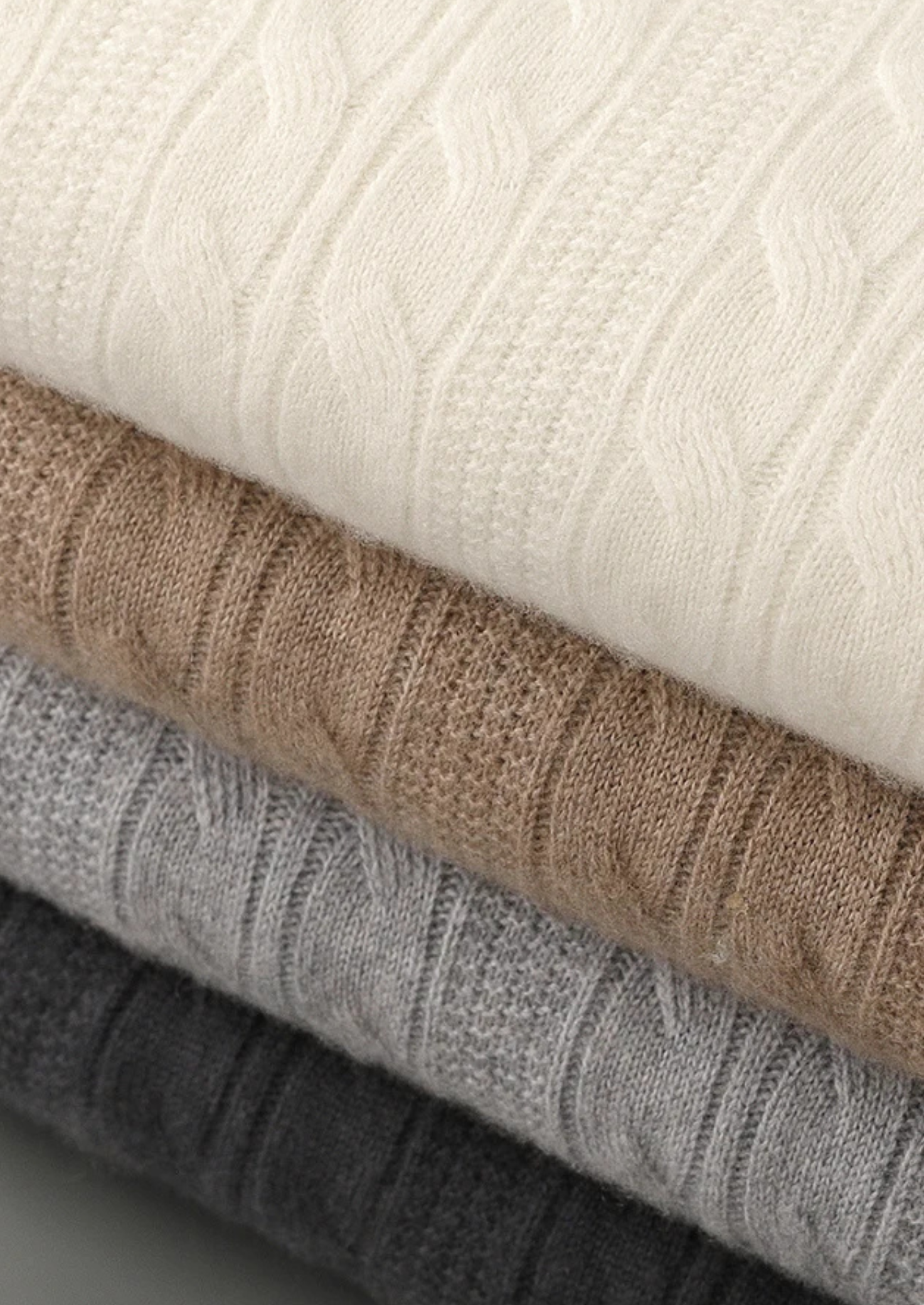 Pure Merino Wool Cable Crewneck