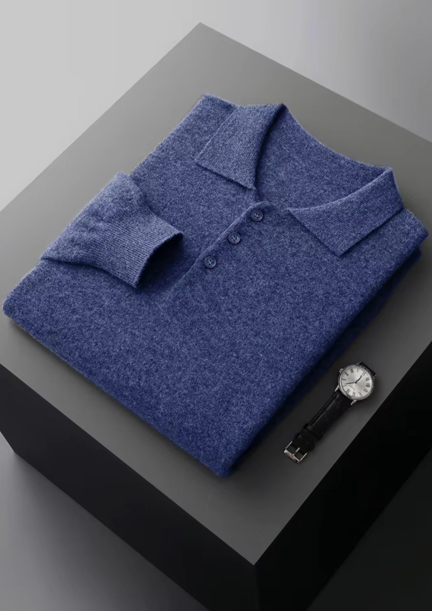 Pure Merino Wool Classic Sweater Polo