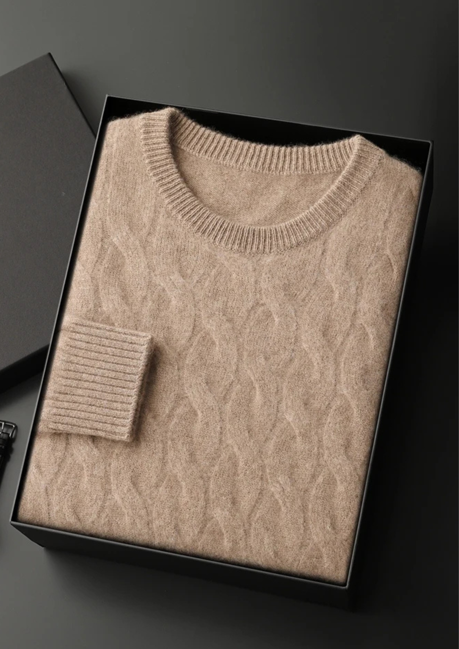 Cashmere Cable Crewneck