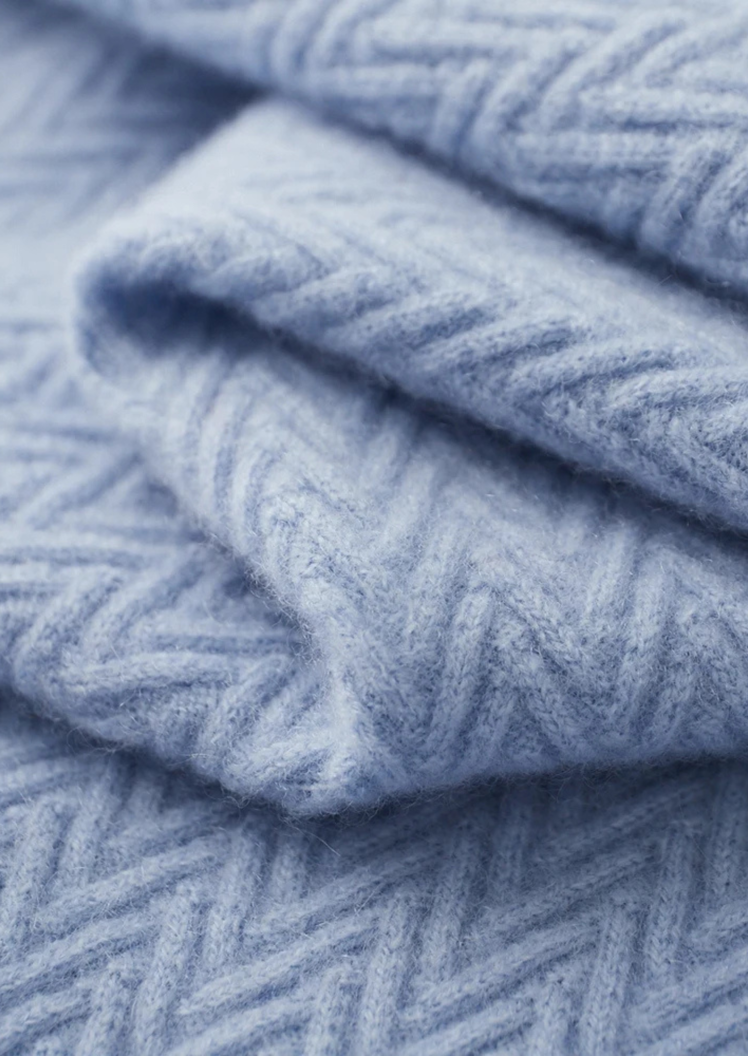 Cashmere Zigzag Button Sweater