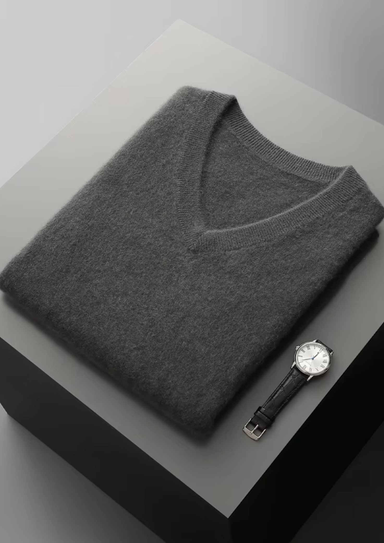 Pure Merino Wool V-Neck Vest
