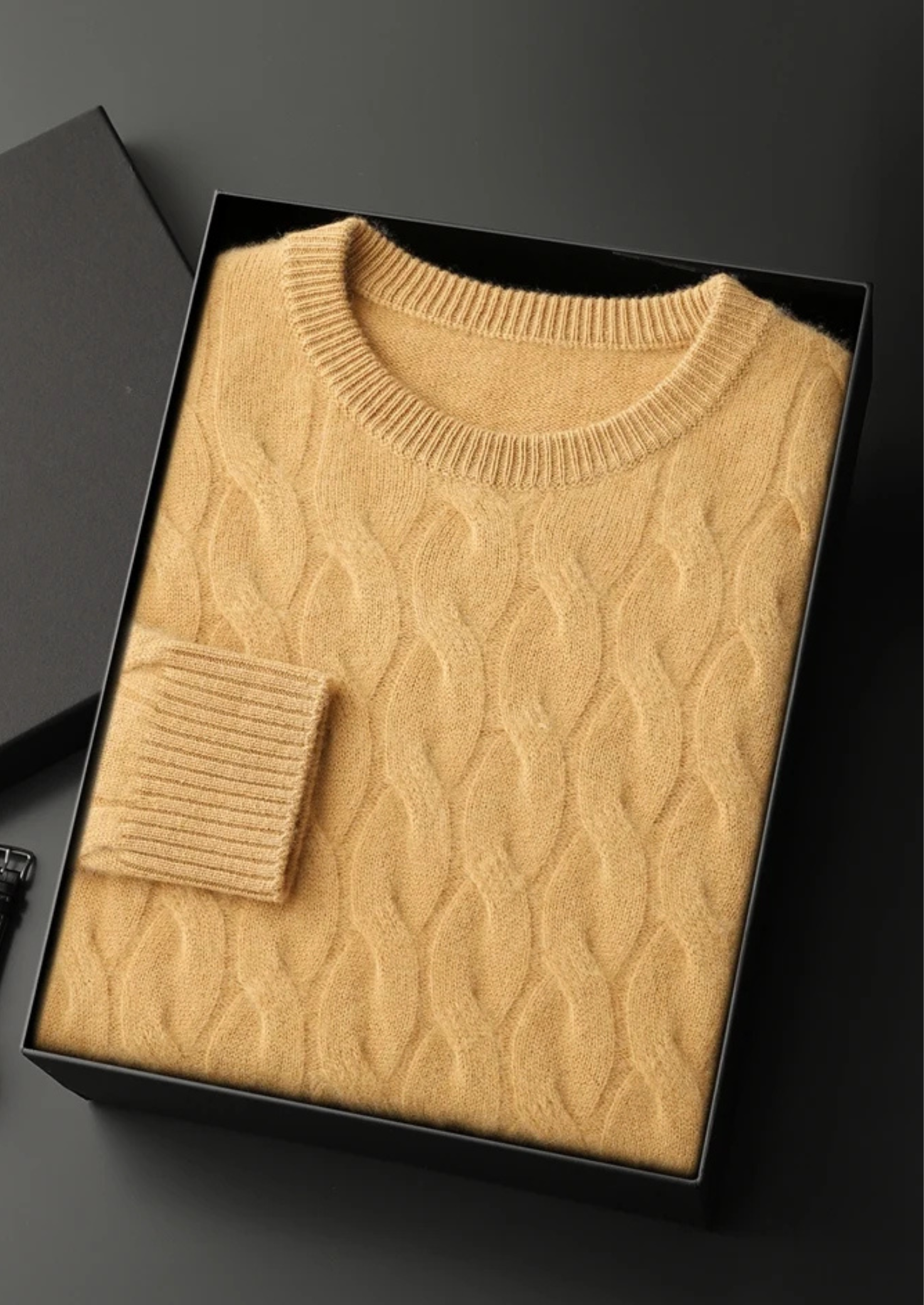 Cashmere Cable Crewneck