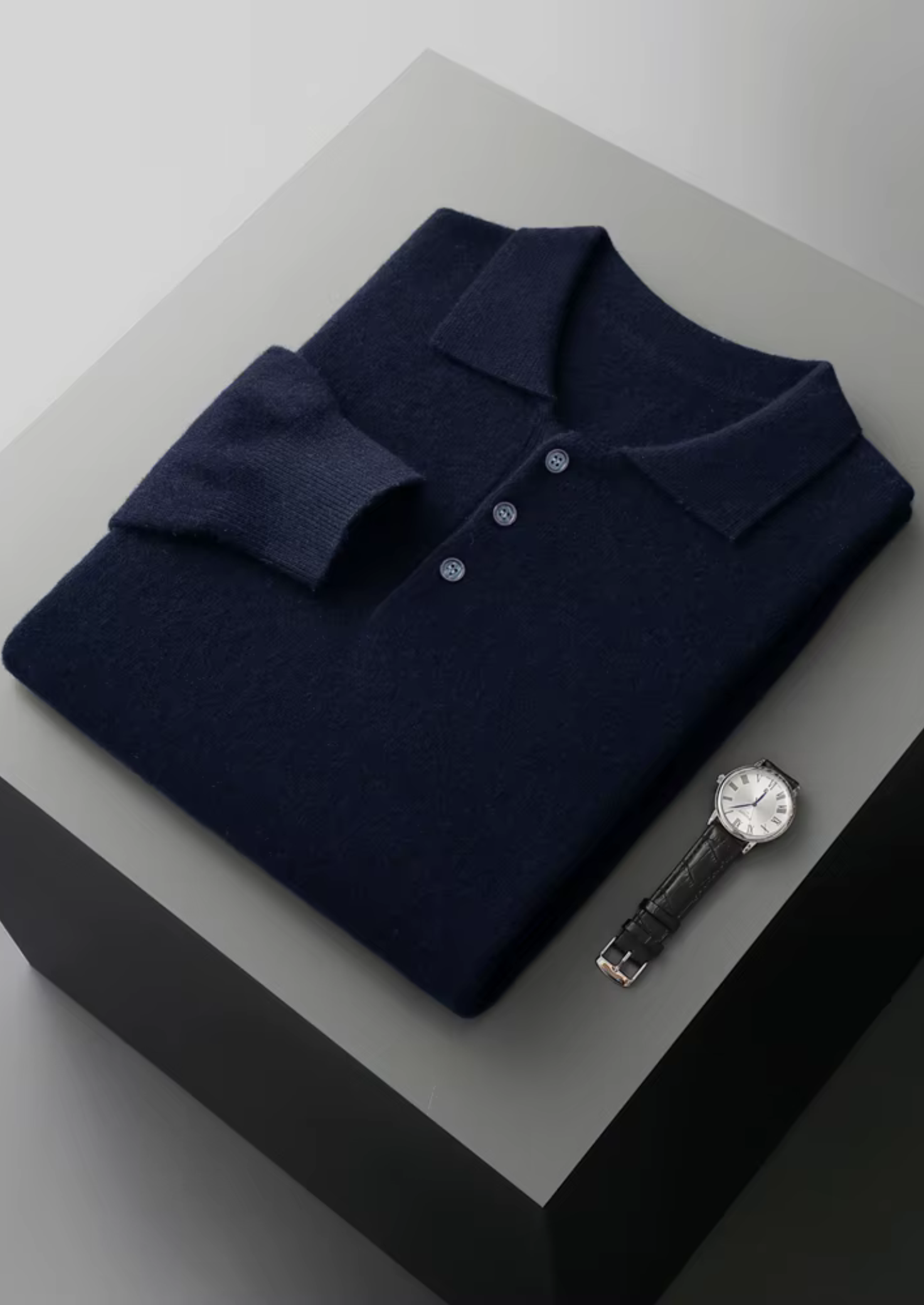 Pure Merino Wool Classic Sweater Polo