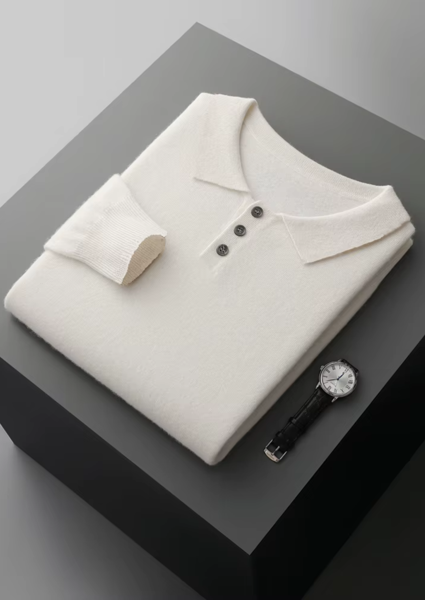 Pure Merino Wool Classic Sweater Polo