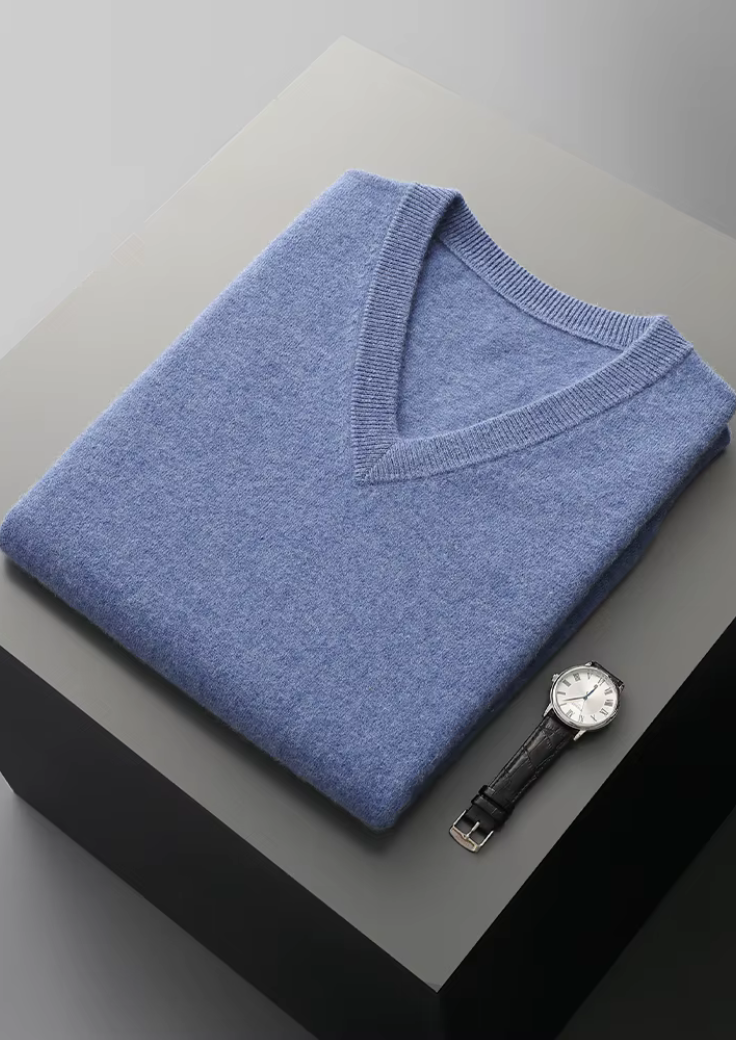 Pure Merino Wool V-Neck Vest