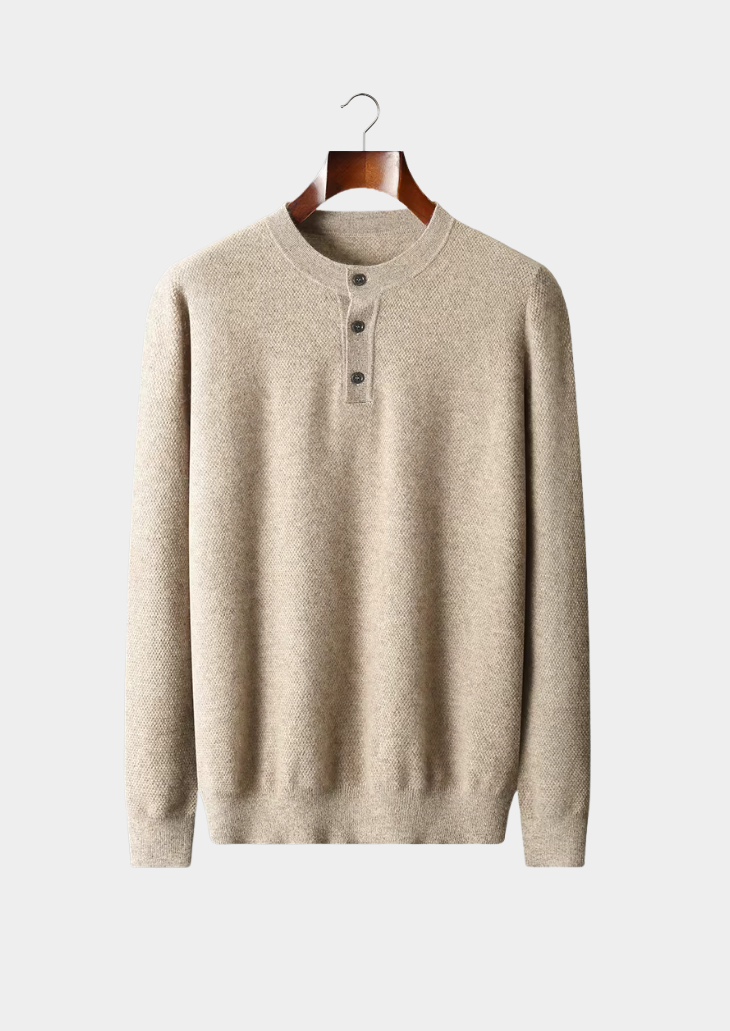 Cashmere Classic Henley Sweater