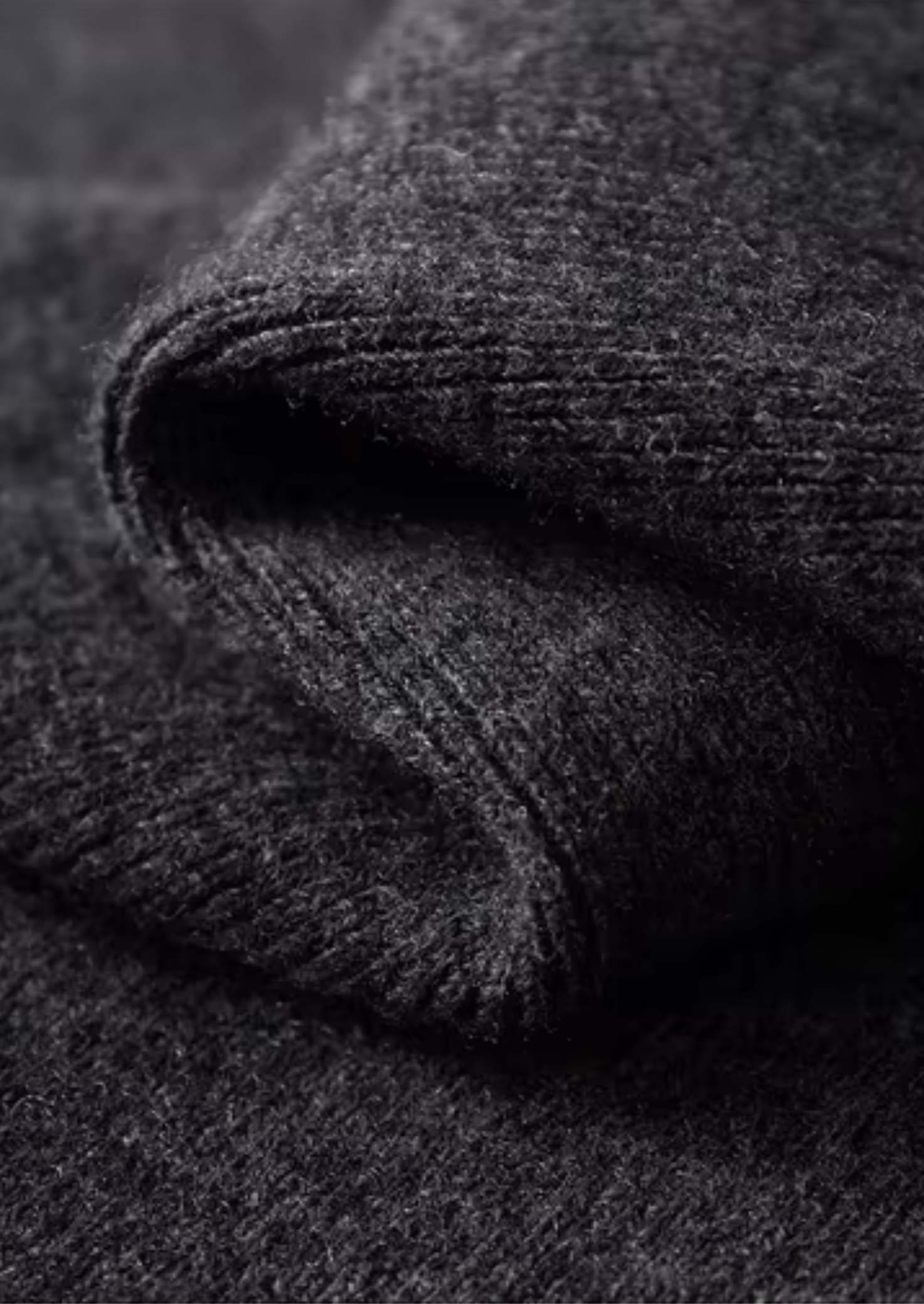 Pure Merino Wool Ribbed Polo Cardigan