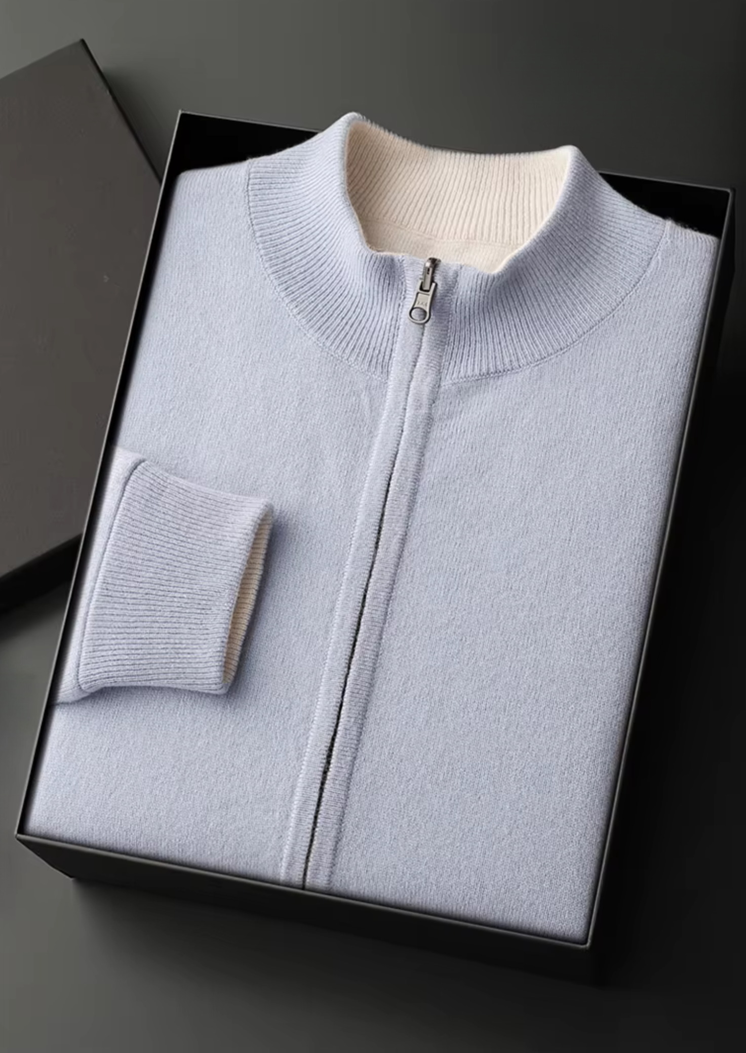 Pure Merino Wool Zip Cardigan