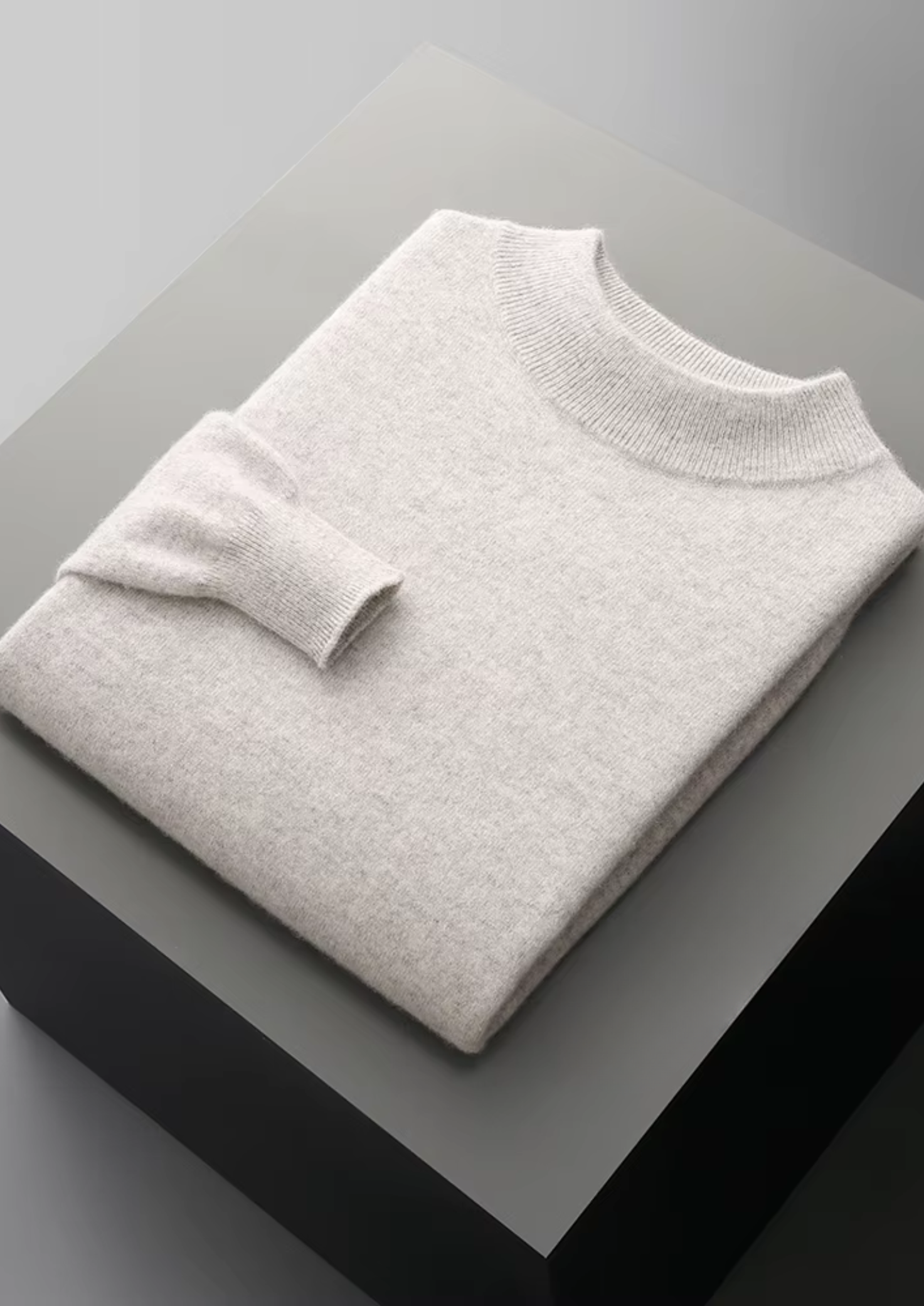 Pure Merino Wool Classic Mockneck