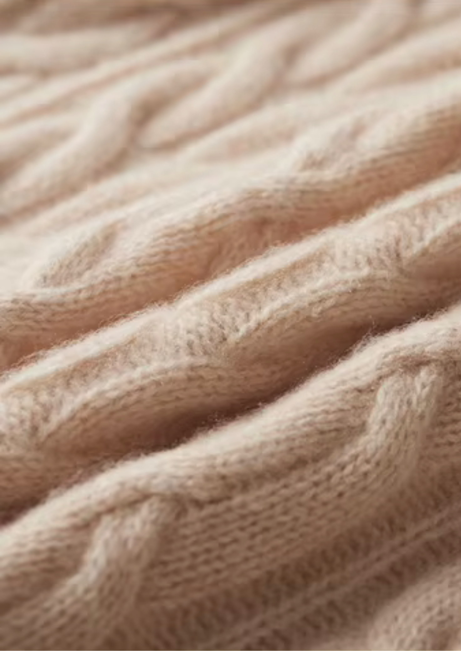Pure Merino Wool Cable Knit Crewneck