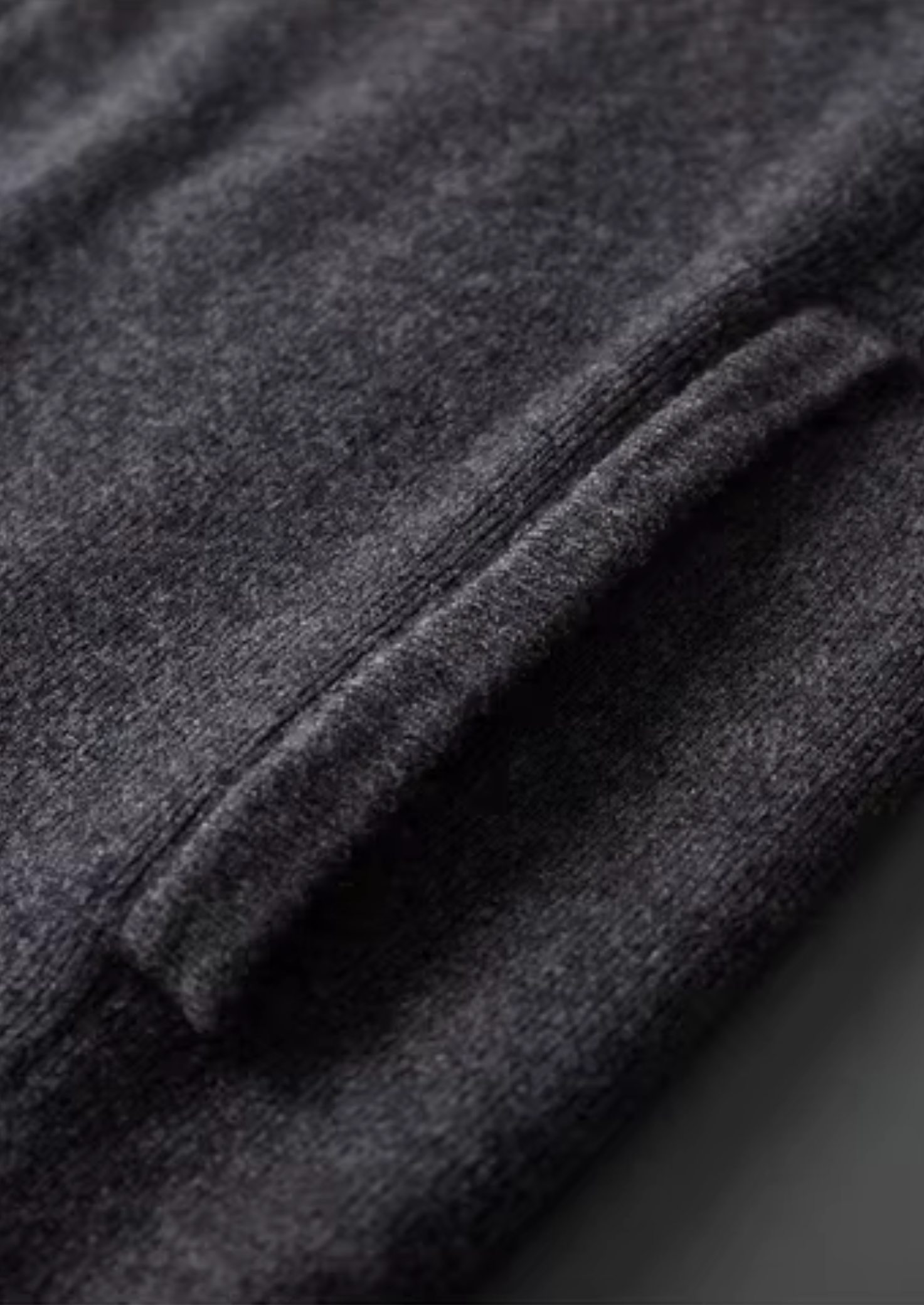 Pure Merino Wool Ribbed Polo Cardigan